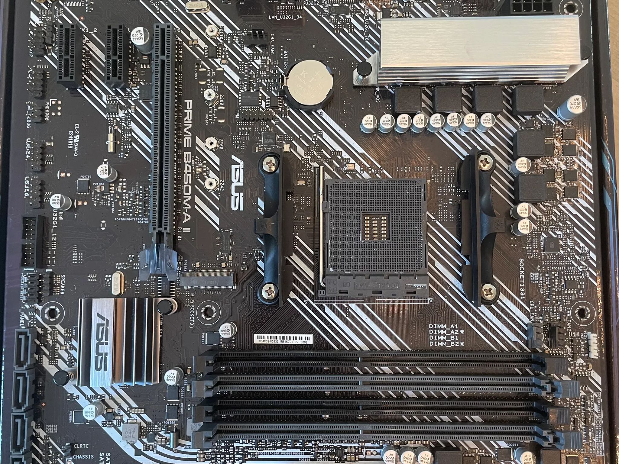 *For Parts* ASUS Prime B450M-A II Motherboard