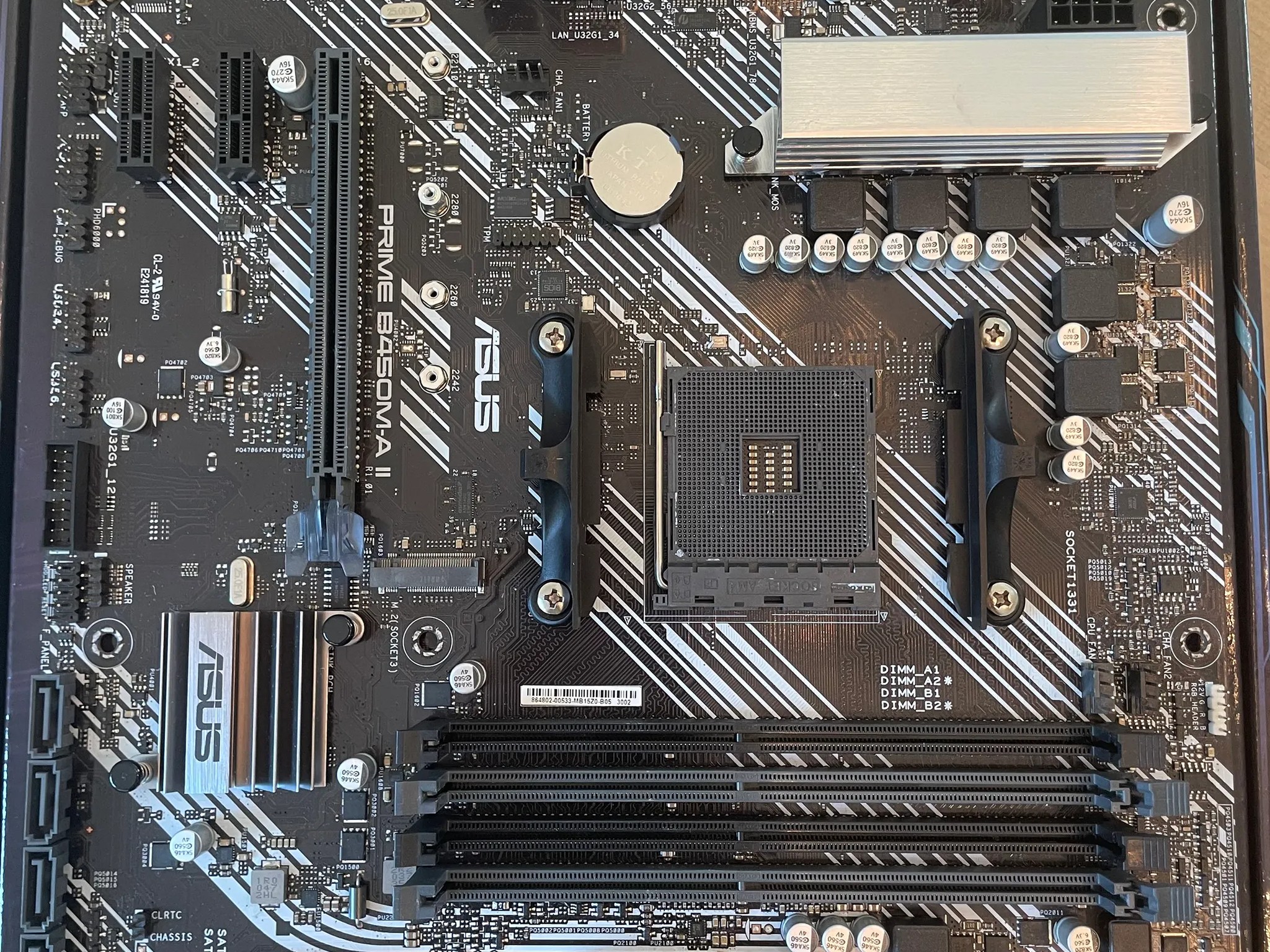 *For Parts* ASUS Prime B450M-A II Motherboard