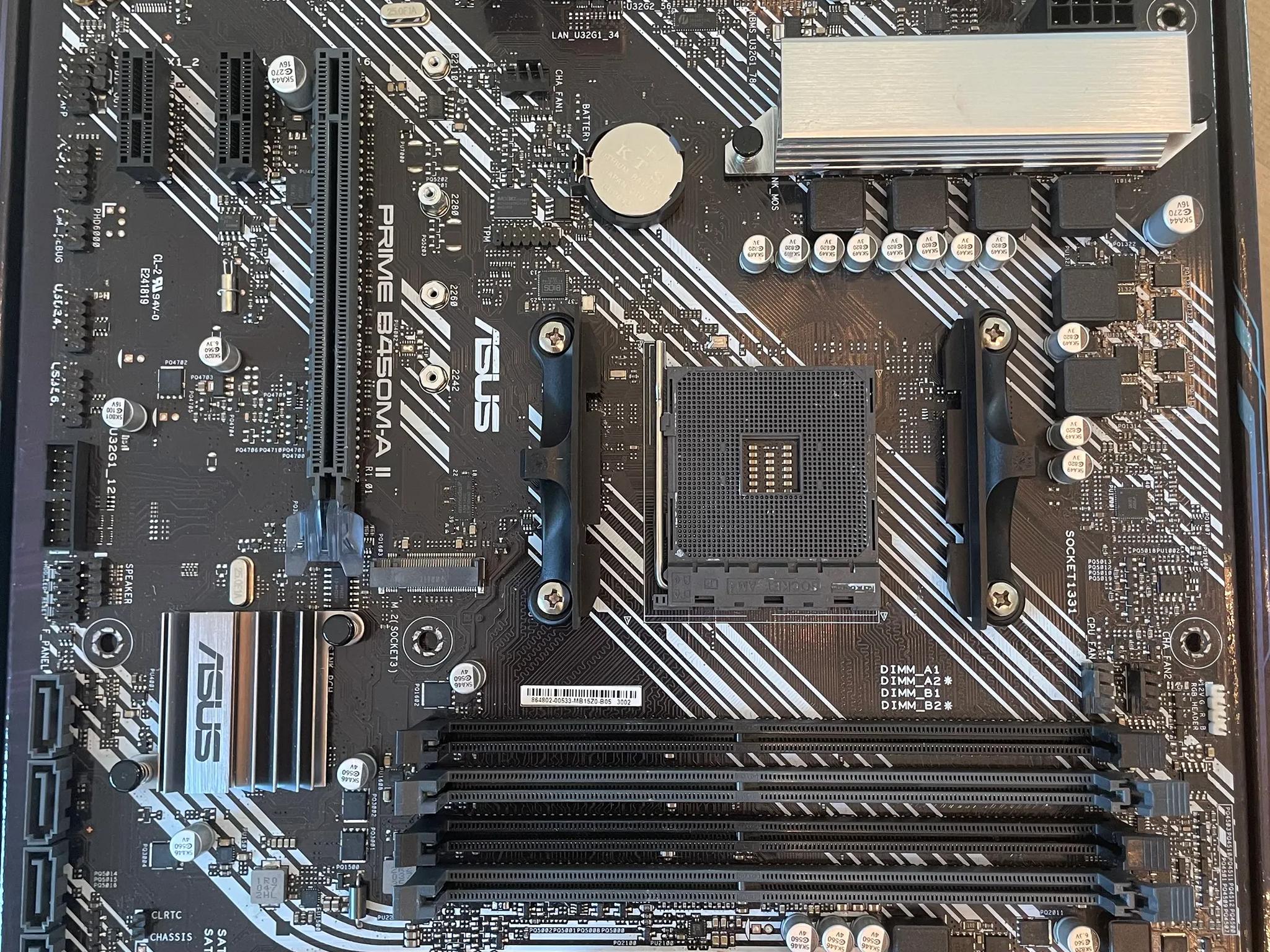 *For Parts* ASUS Prime B450M-A II Motherboard
