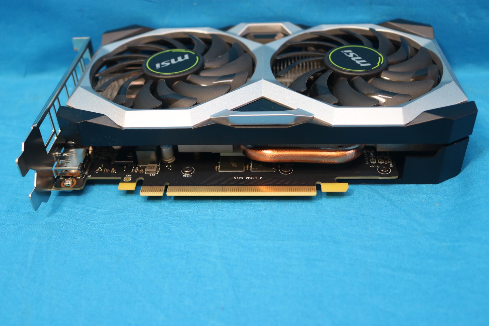 MSI NVIDIA GeForce GTX 1660 Ti Ventus XS 6G OC 6GB GDDR6 PCIe 3.0 x16 Desktop GPU MS-V375 VER: 1.2