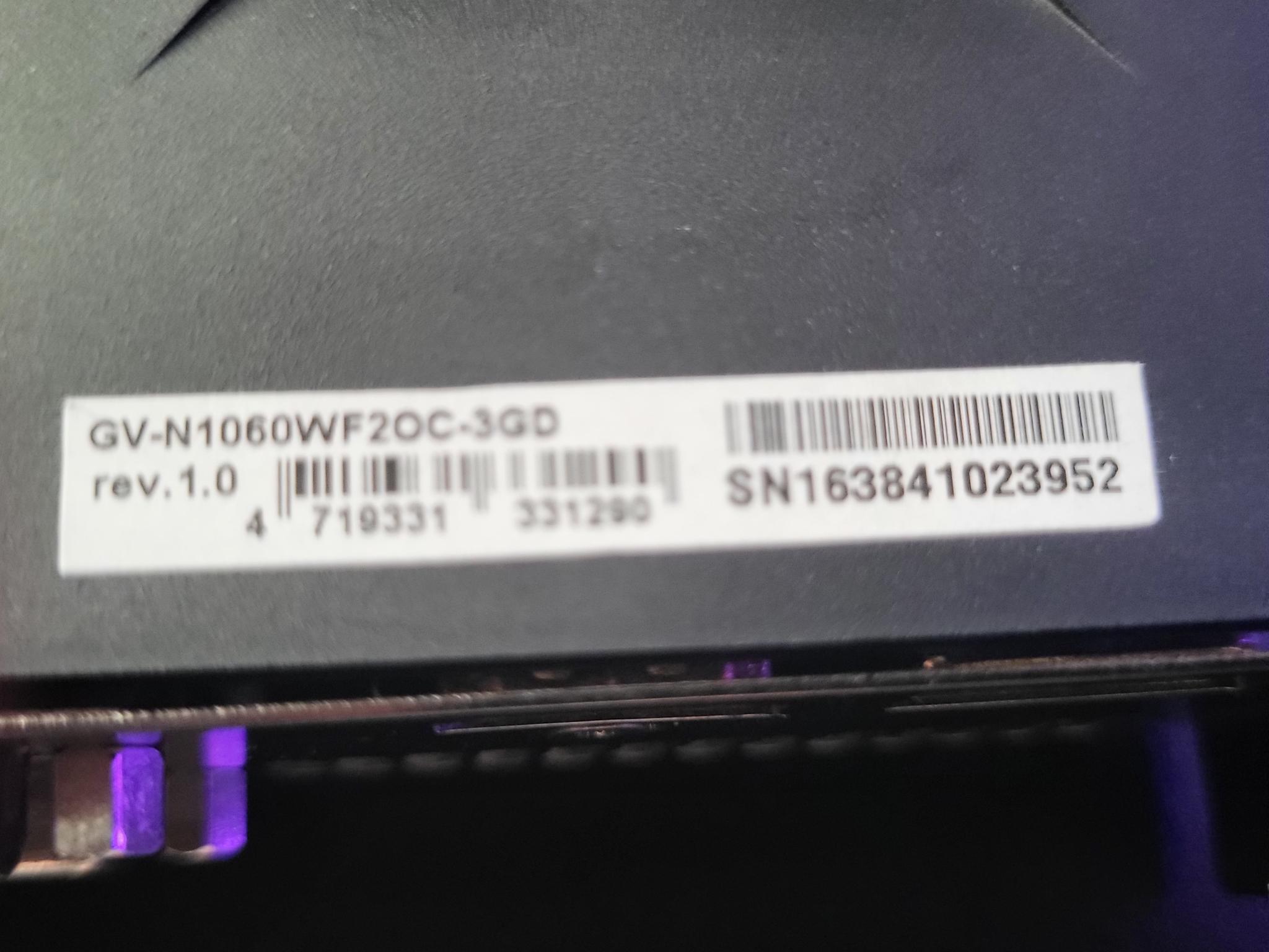 ️‍🔥**REFURBISHED** GIGABYTE GTX 1060 3GB GDDR5 ️‍🔥| CLEAN, TESTED WORKING! ⚙️