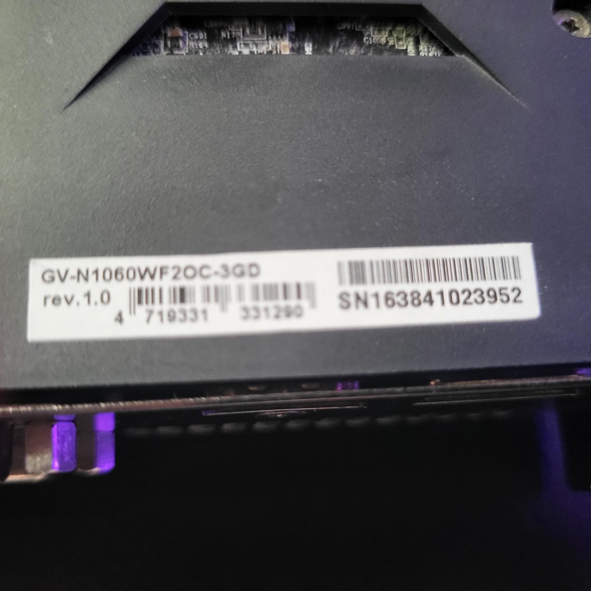 ️‍🔥**REFURBISHED** GIGABYTE GTX 1060 3GB GDDR5 ️‍🔥| CLEAN, TESTED WORKING! ⚙️