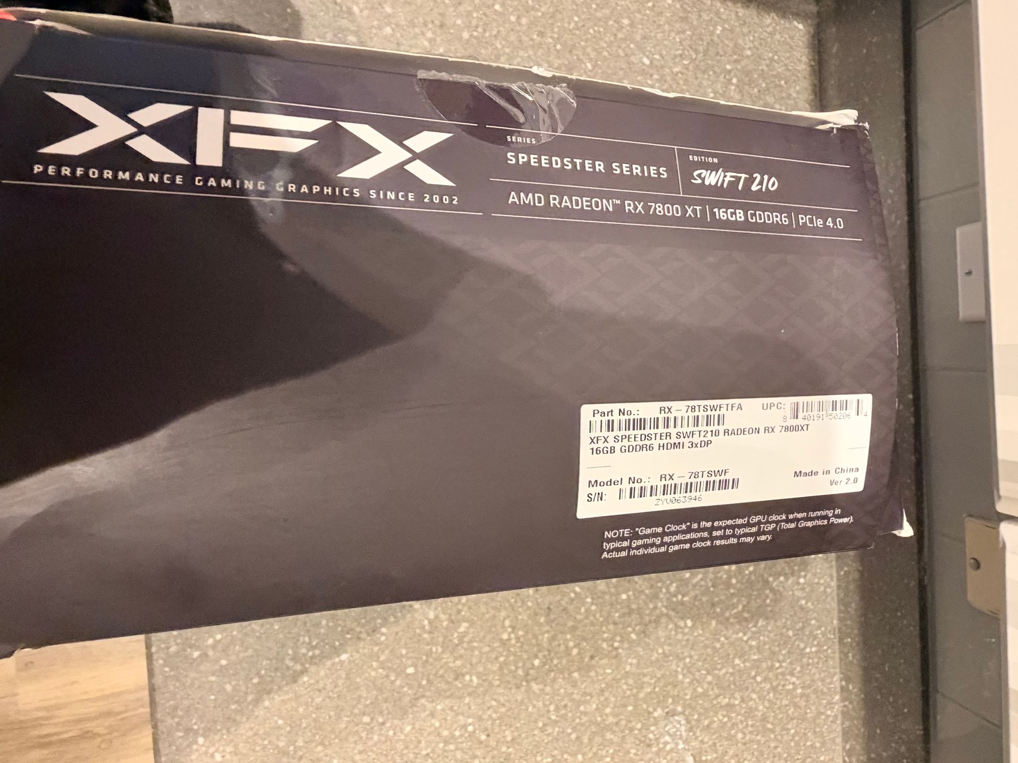XFX Speedster SWFT210 Radeon RX 7800XT 16 GB GDDR6