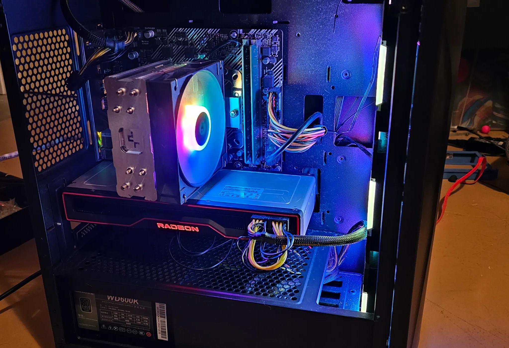 Gaming PC, with 5600g and Rx 6800