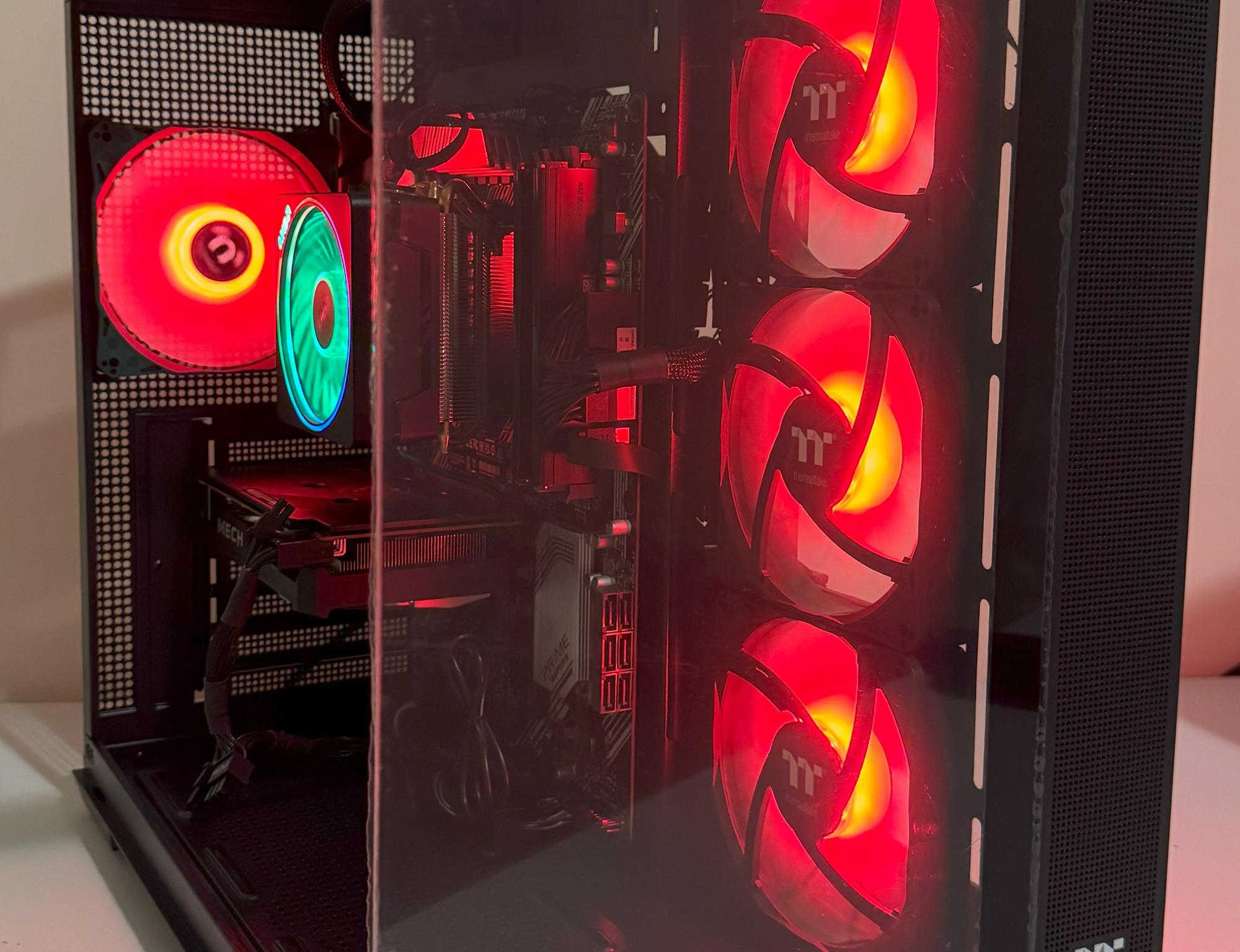 AMD Ryzen 7 5800XT 64GB DDR4 Gaming PC Radeon RX 6500 XT ASUS Prime B550-PLUS 1TB SSD Corsair 550W