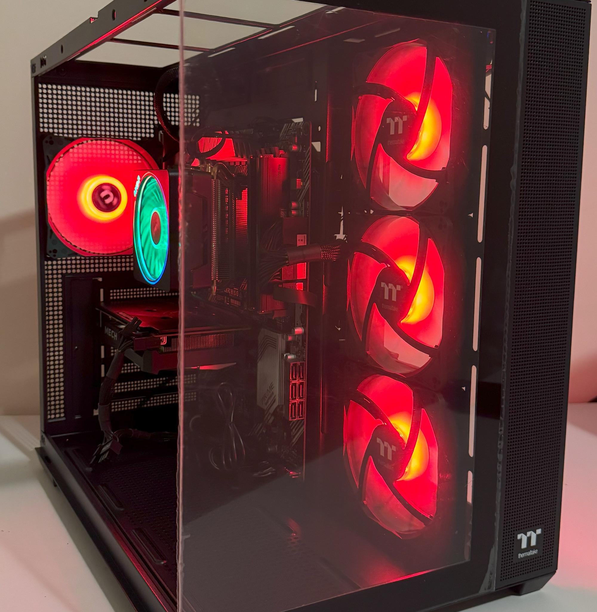 AMD Ryzen 7 5800XT 64GB DDR4 Gaming PC Radeon RX 6500 XT ASUS Prime B550-PLUS 1TB SSD Corsair 550W