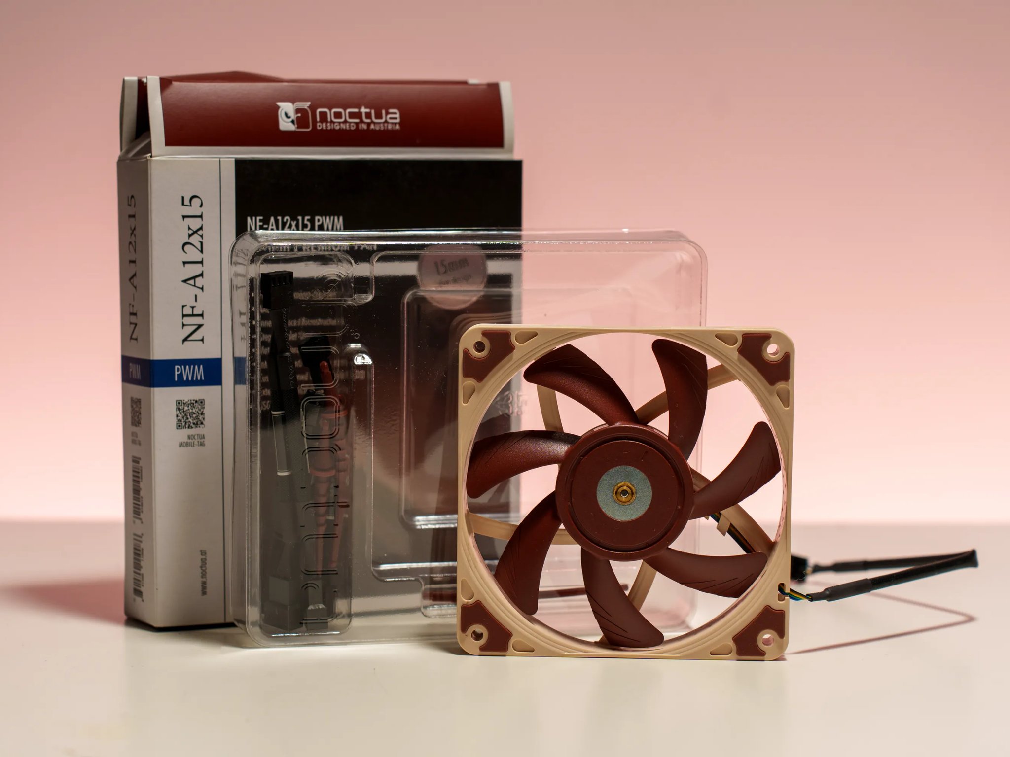 Set of 4 Noctua NF-A12x15 PWM Slim Case Fans (120mm x 15mm)