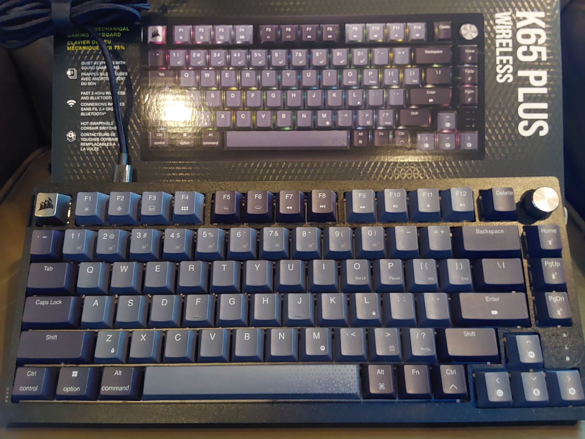 Corsair K65 Wireless Mechanical 75% RGB Gaming Keyboard