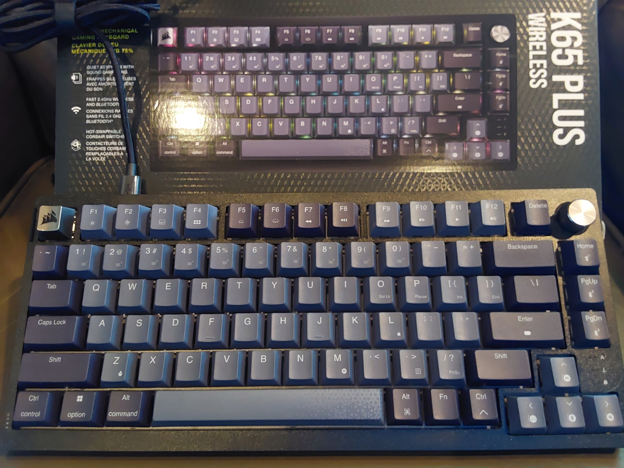 Corsair K65 Wireless Mechanical 75% RGB Gaming Keyboard