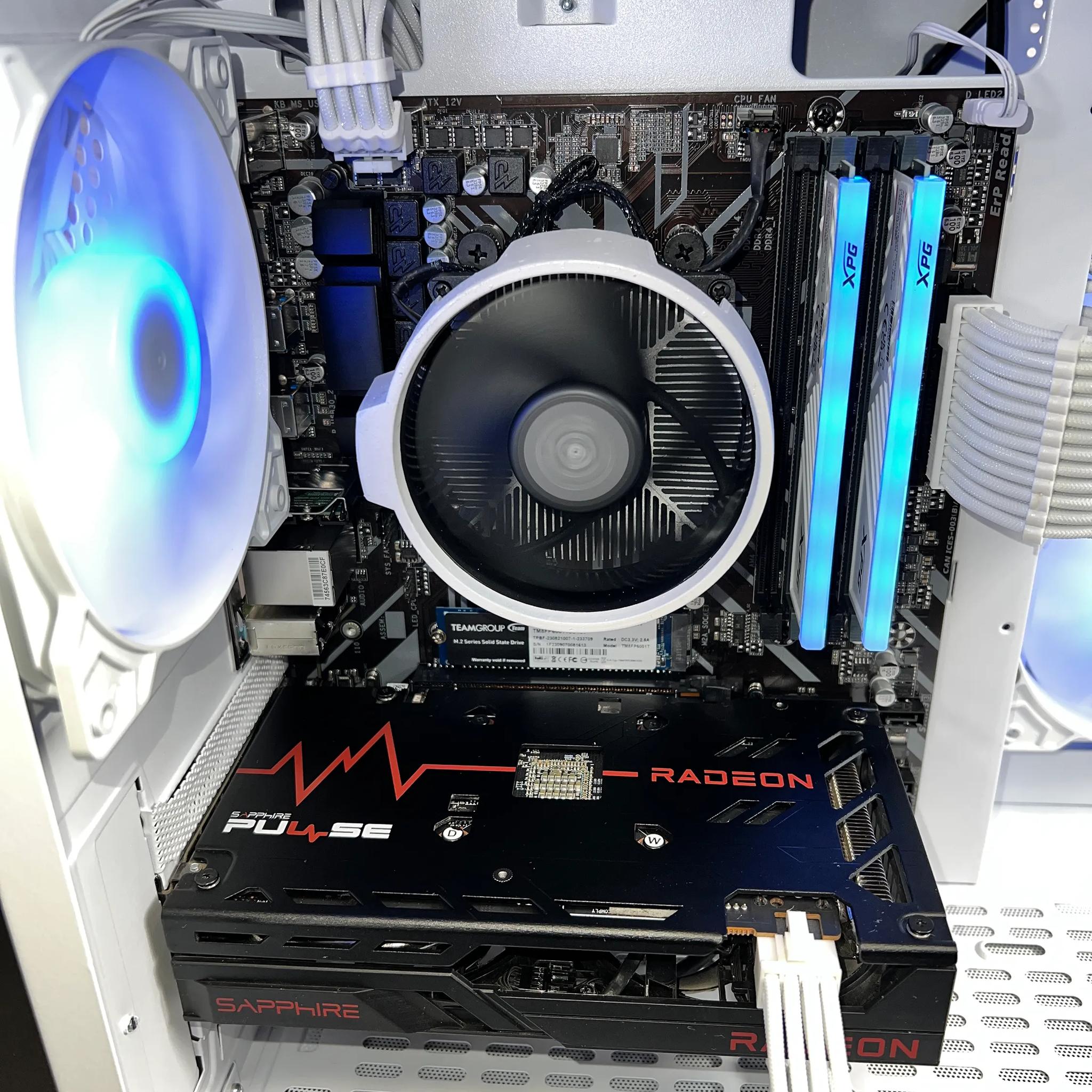 Ryzen 5 3600 RX 6600 16GB RAM 1TB M.2 Wifi 5 Bluetooth Window 10 Gaming PC
