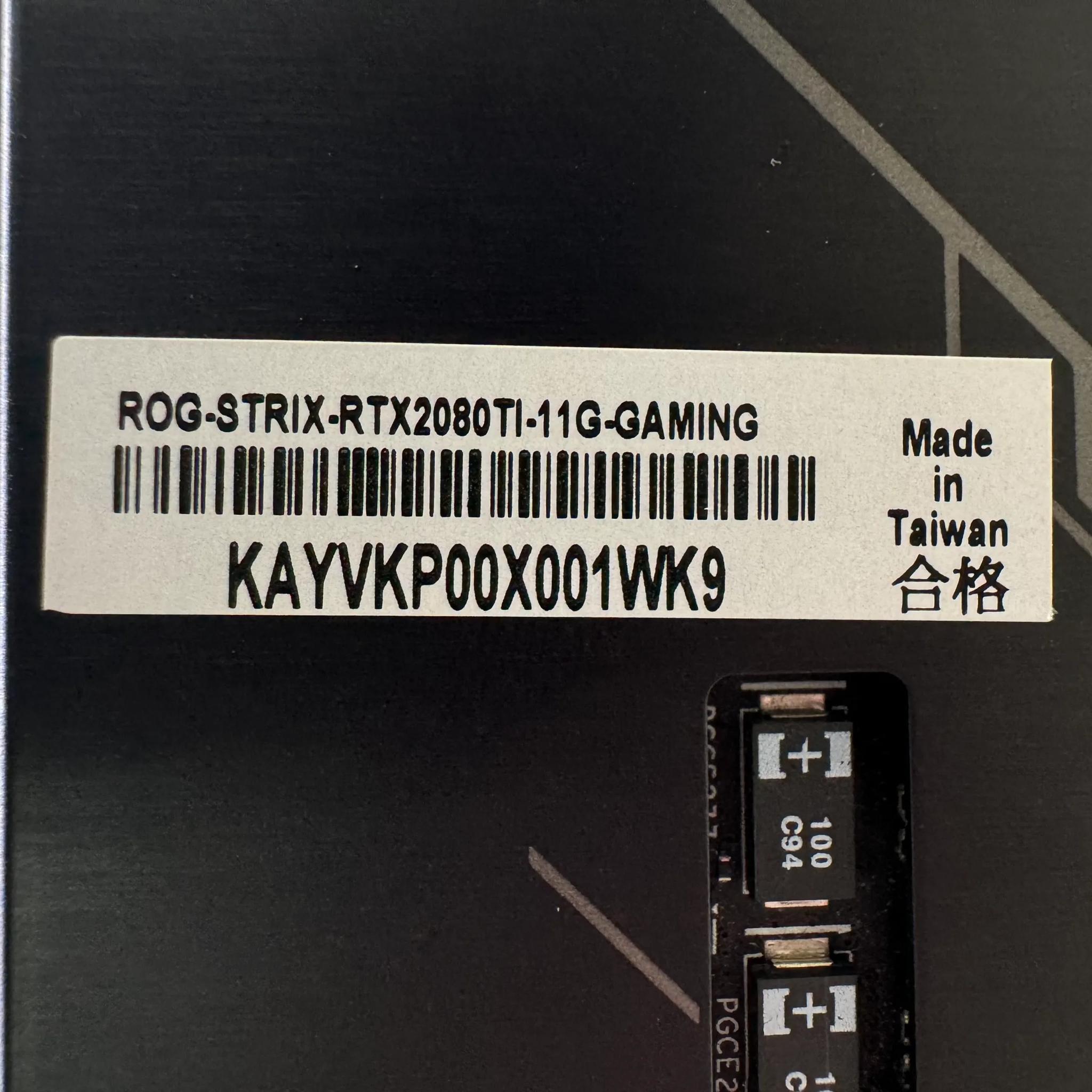 ASUS ROG Strix GeForce RTX 2080 TI 11GB Graphics Card (Refurbished)