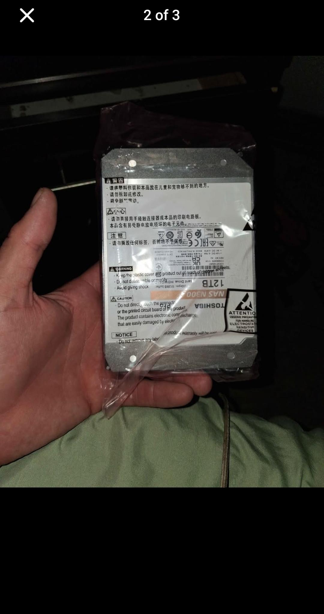 Toshiba N300 Pro 12 gb hard drive