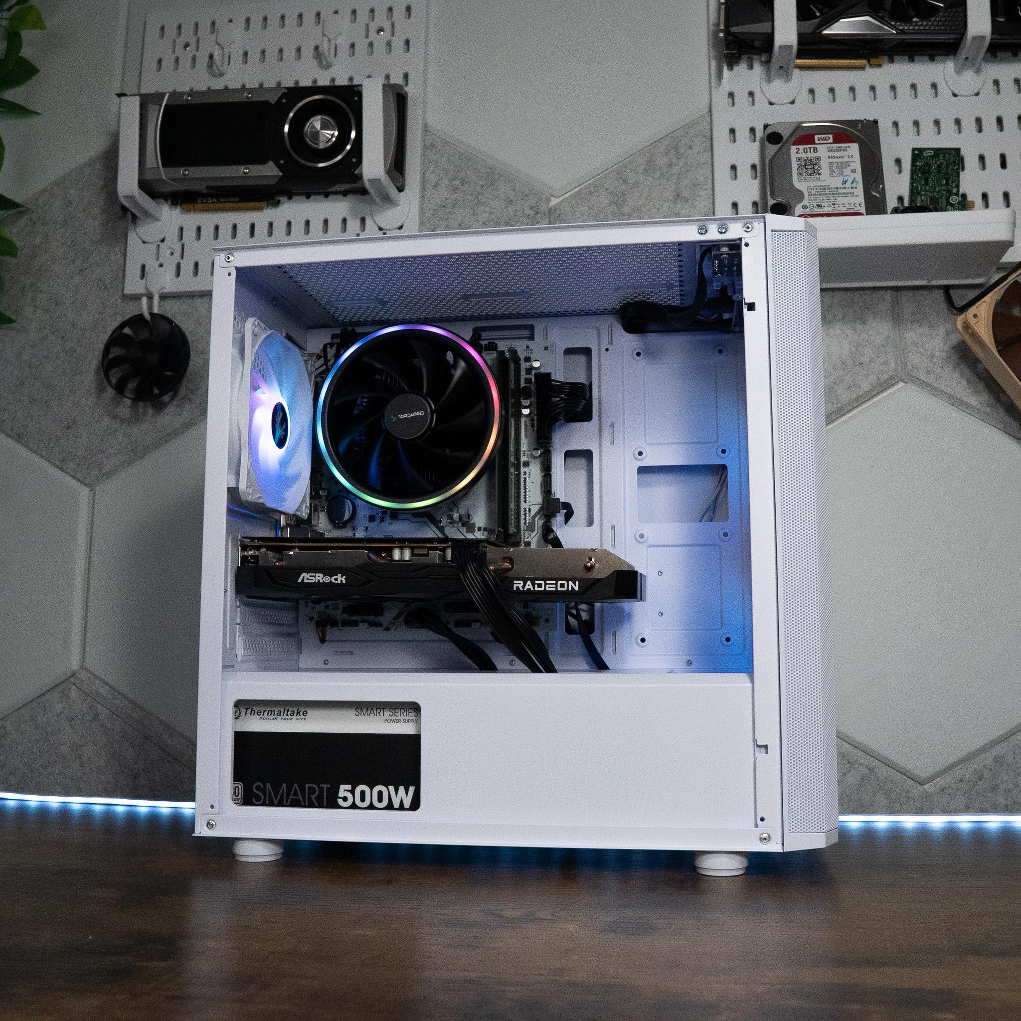🌨🌌 | ASROCK RX 6600 8GB OC | RYZEN 5 5500 | 16GB DDR4 RAM | 1.25TB | Arctic Sky