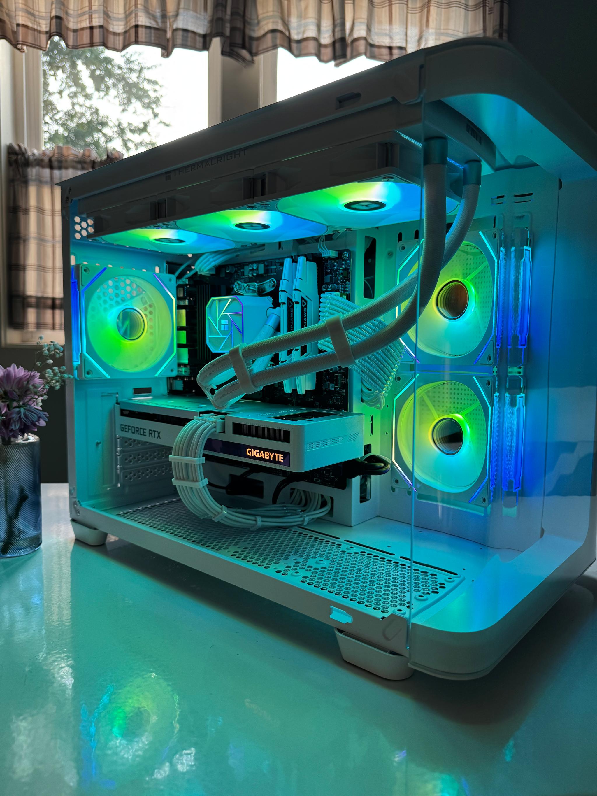 White Nova | Custom Gaming PC | 3060 TI - R5  5600G - 32GB Ram - 1 TB Nvme