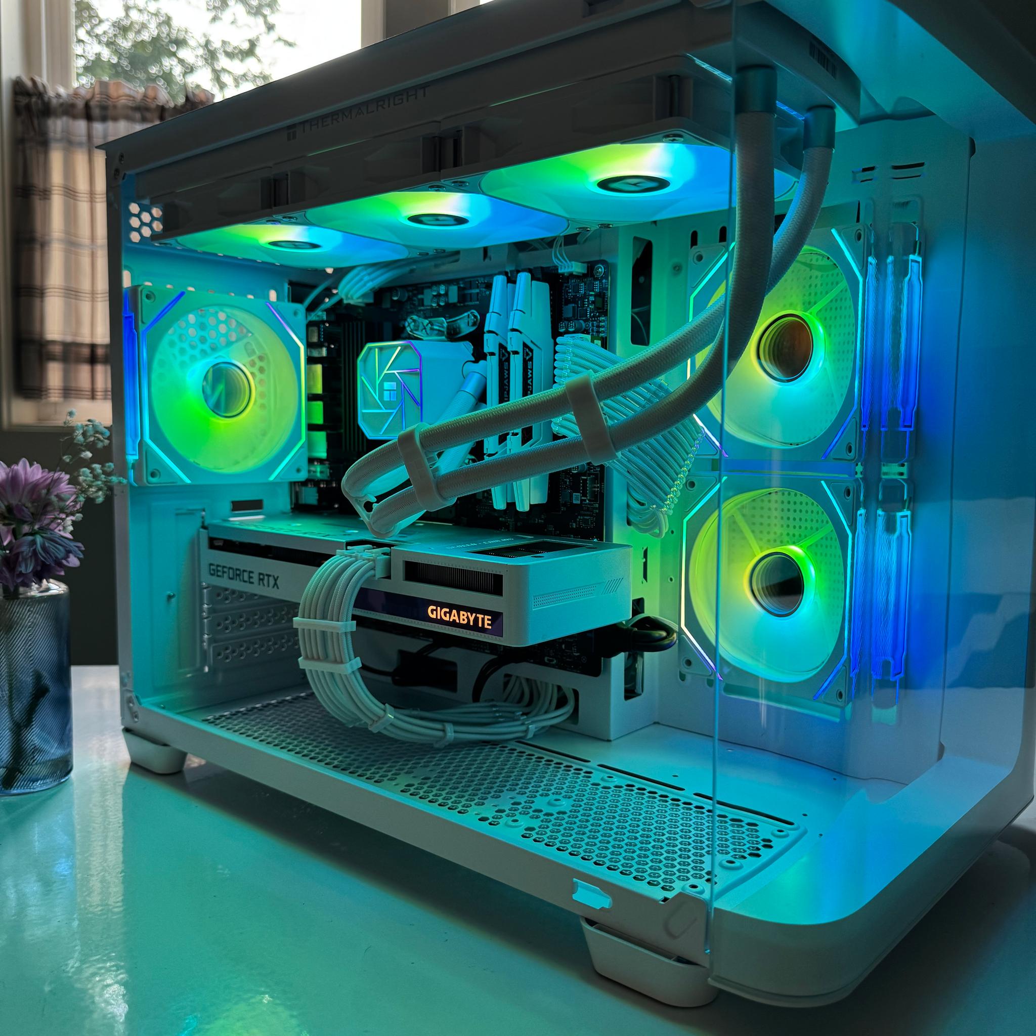 White Nova | Custom Gaming PC | 3060 TI - R5  5600G - 32GB Ram - 1 TB Nvme
