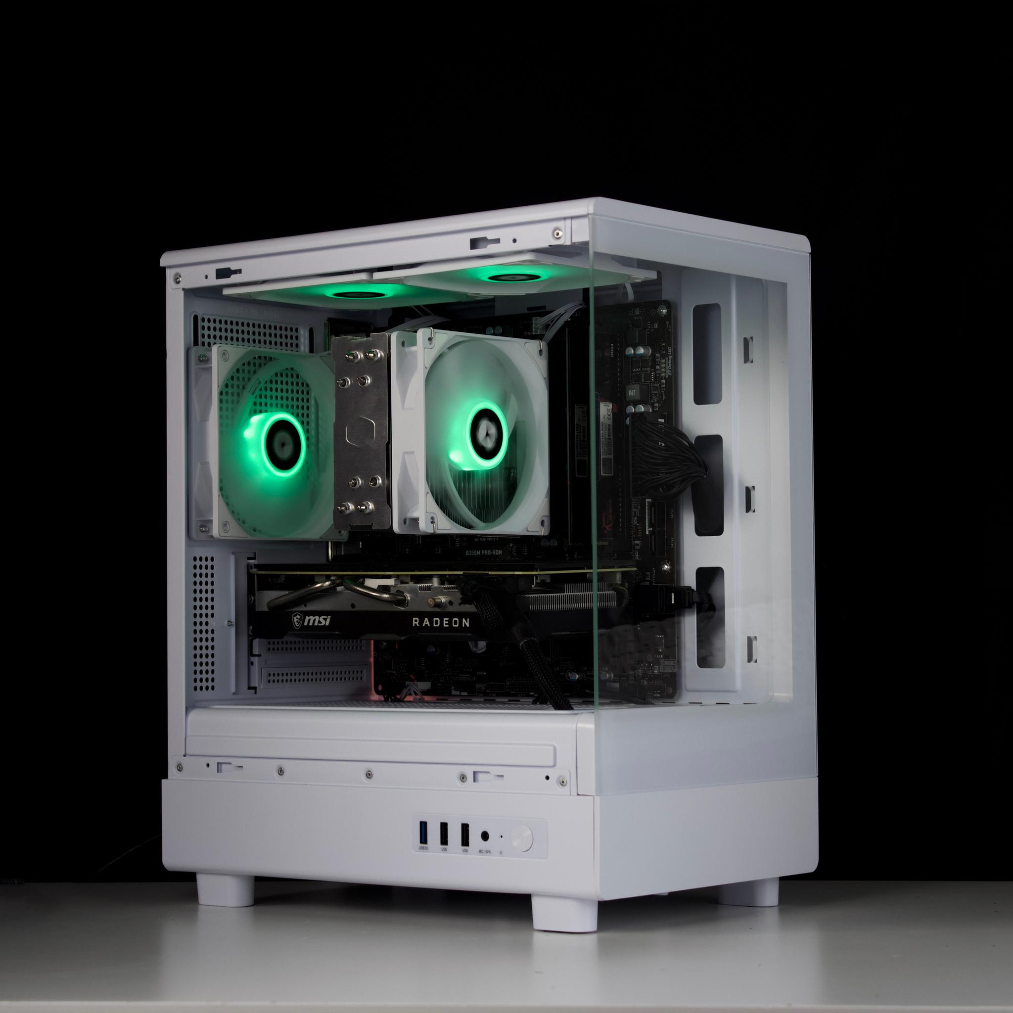 🧊❄️🧊 White Gaming PC – RX 5700 XT, Ryzen 5 3600, 16GB RAM, 512GB SSD - WiFi, BlueTooth 🧊❄️🧊