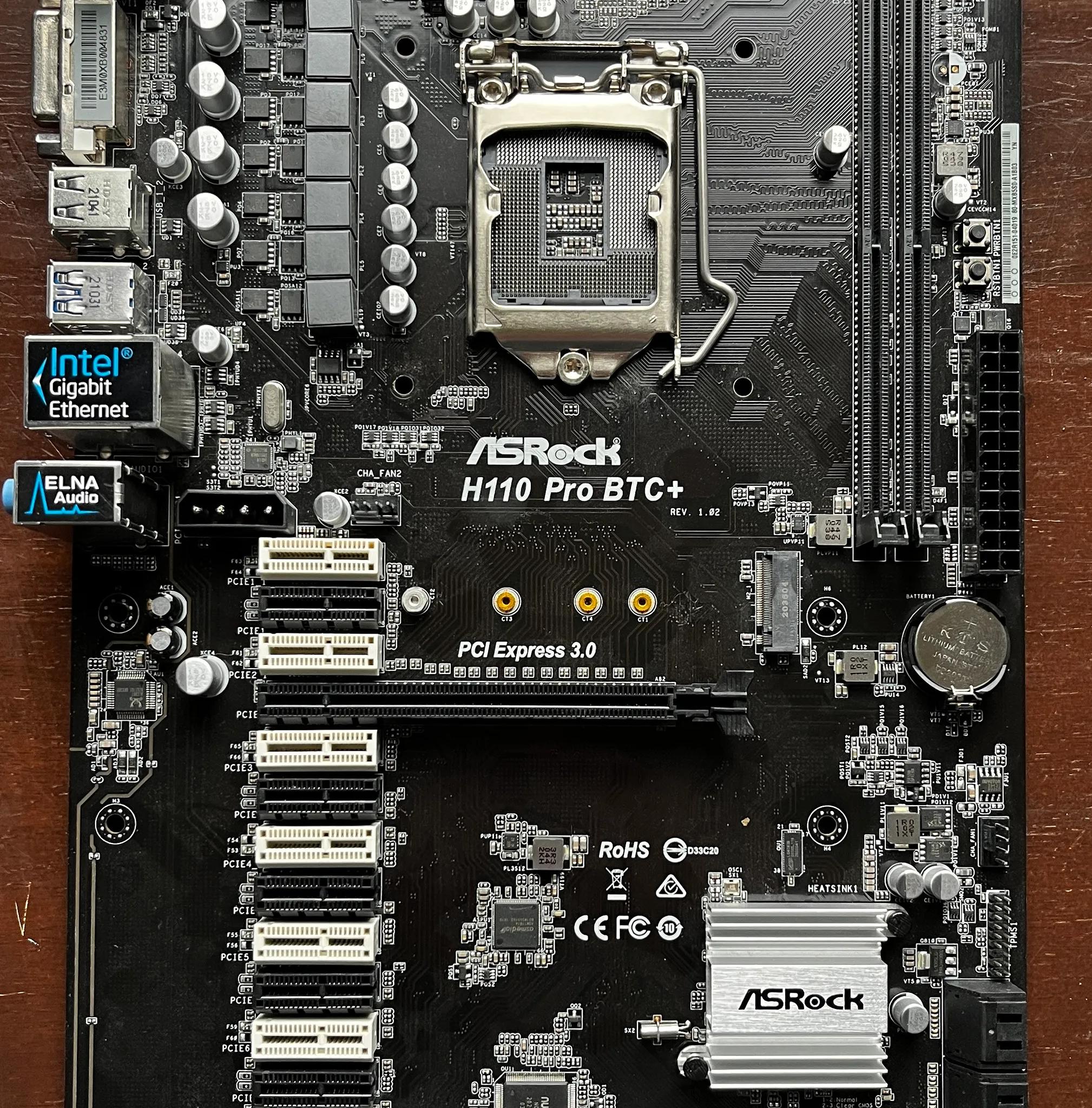 ASRock H110 Pro BTC+ Socket 1151 Intel Mining Motherboard (13 GPU PCIE Slot)