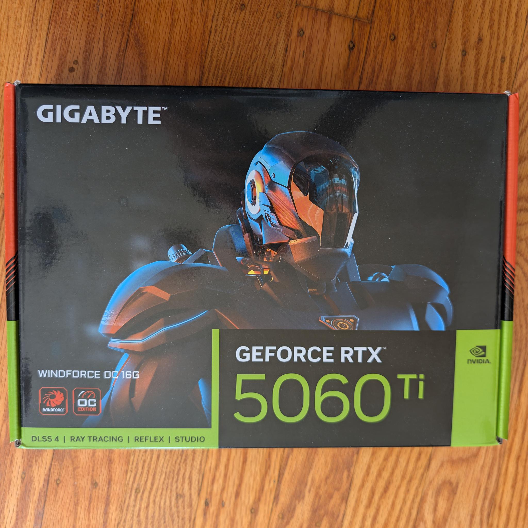 GIGABYTE GeForce RTX 5060 Ti WINDFORCE OC 16GB