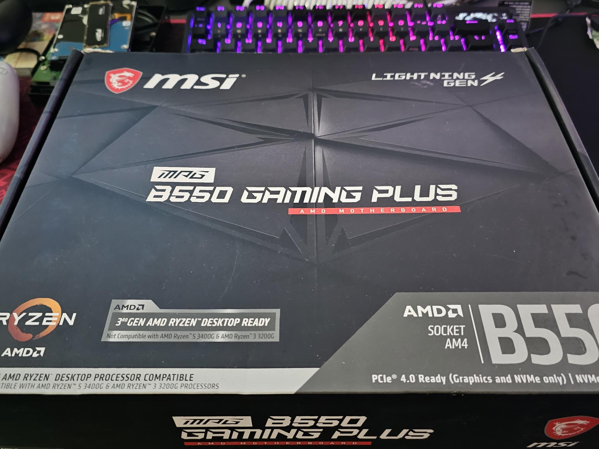 MSI MPG B550 GAMING PLUS MOTHERBOARD AM4