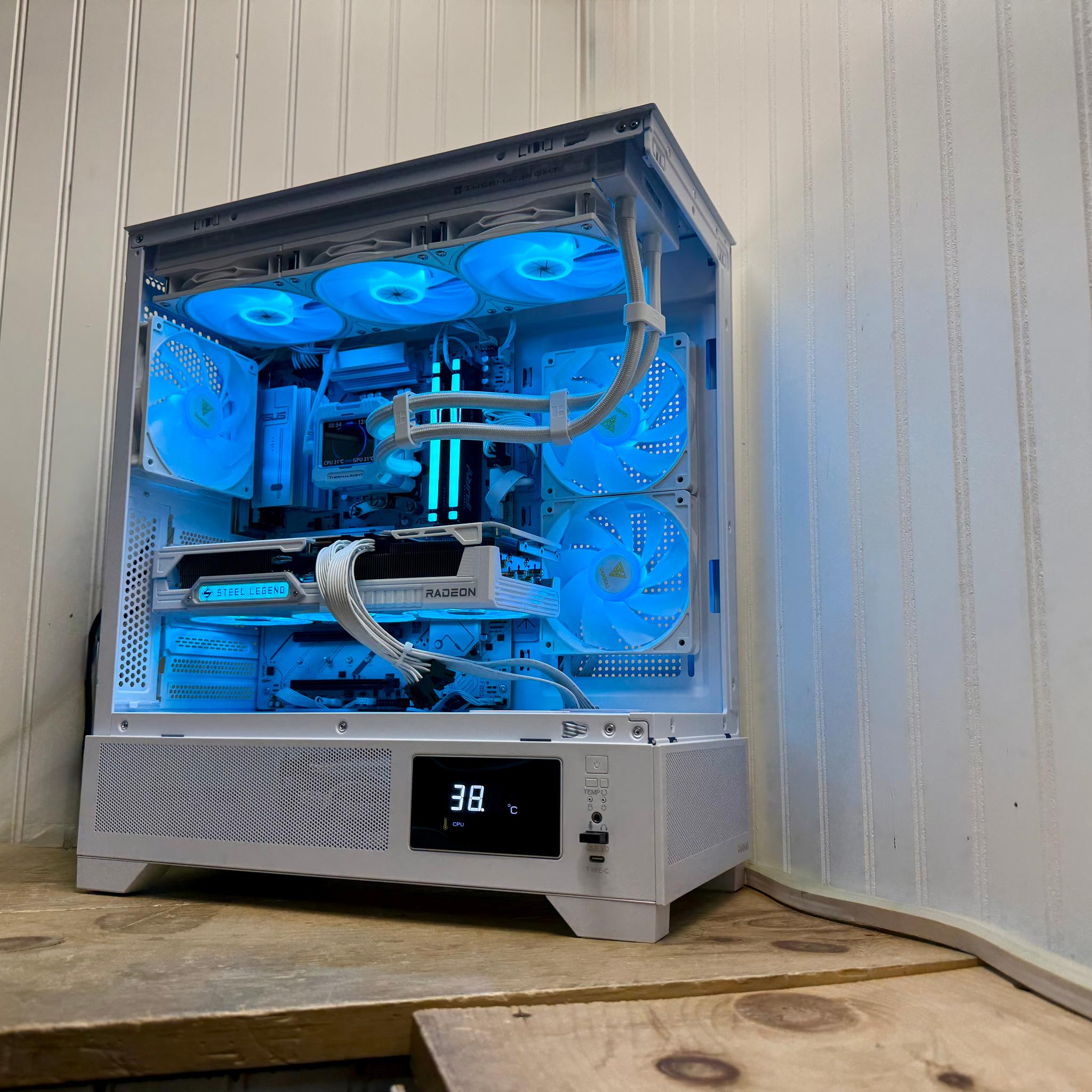 ⚡FROST TITAN V2 – RX 9070 XT + Ryzen 7 9800X3D | 360mm AIO | 32GDD5 FLAGSHIP 4K GAMING BEAST ⚡