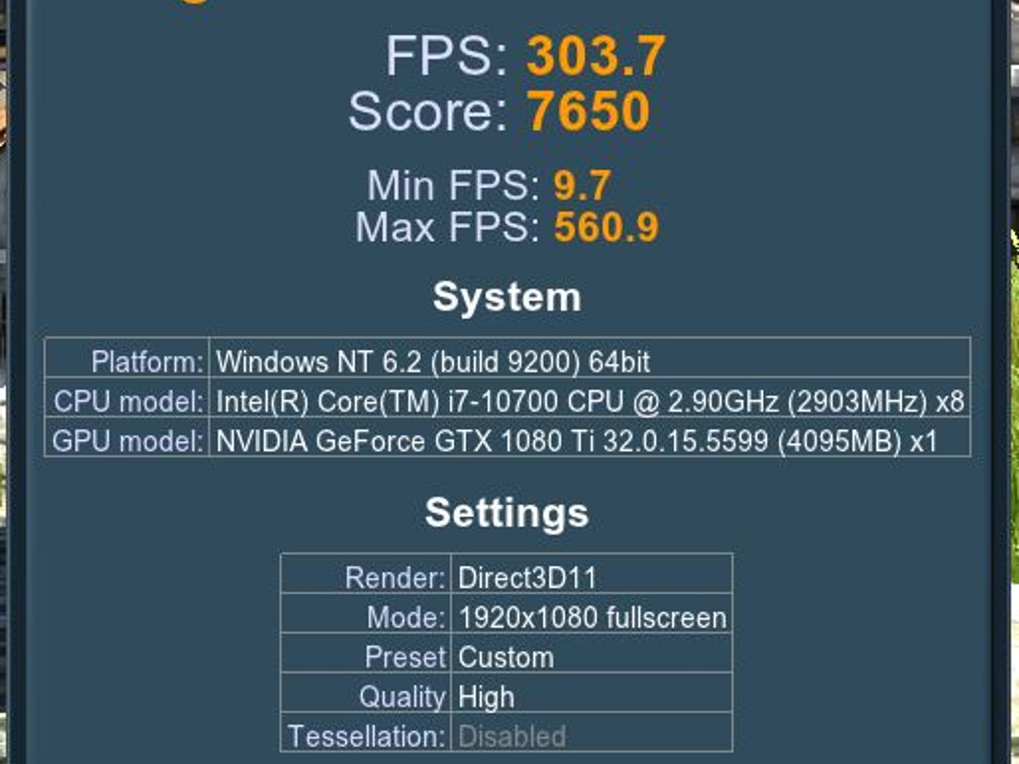 (#3) i7-10700/GTX 1080 Ti - 1440P Game On..