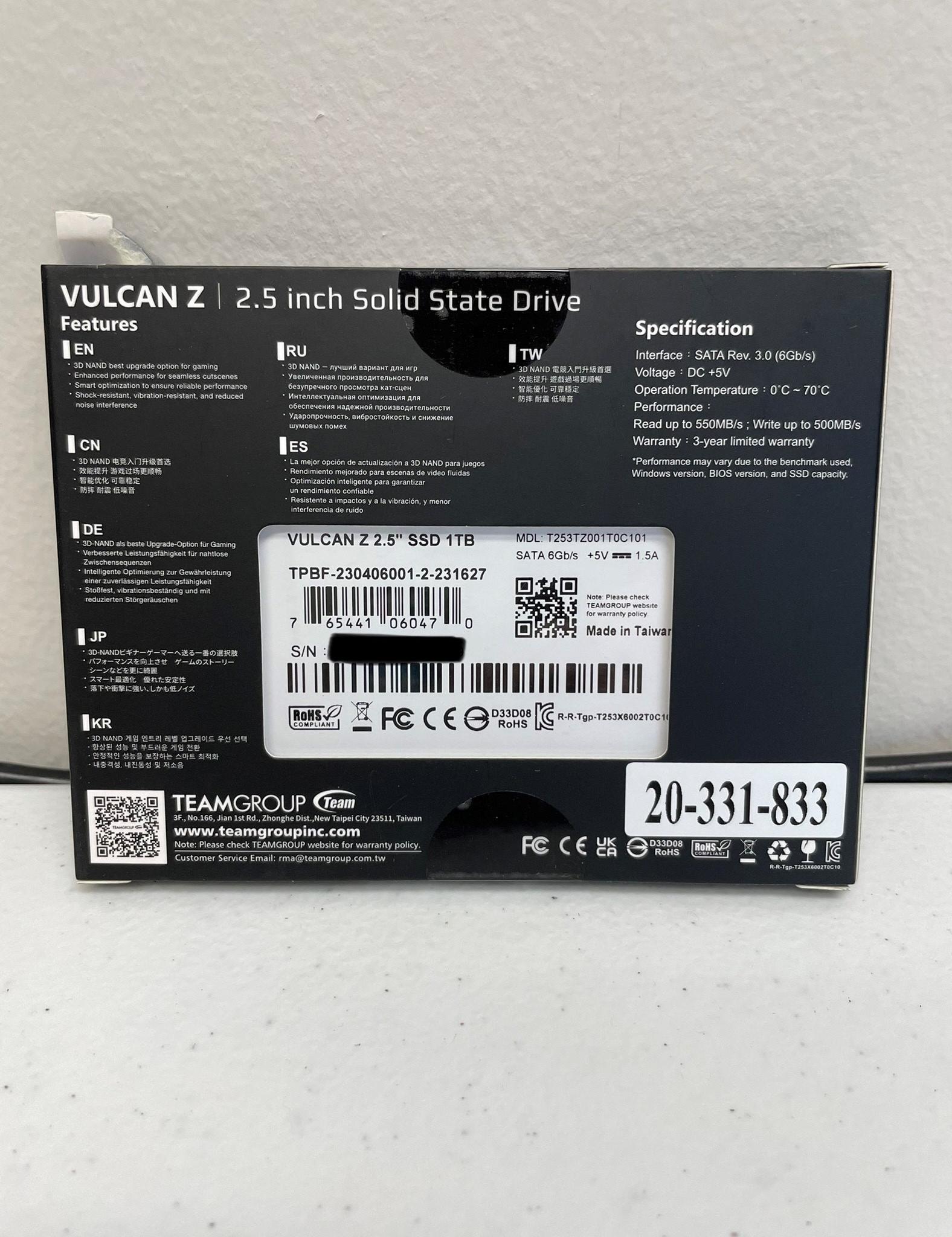 NEW TeamGroup 1TB Vulcan Z