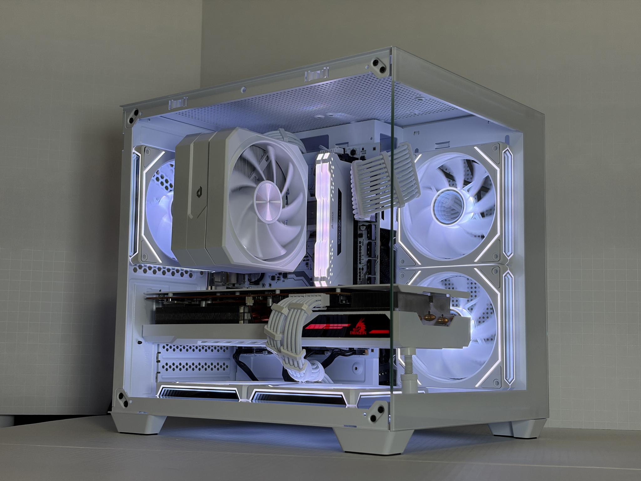 🔥 RX 6800 + Ryzen 5 5600 – White Gaming PC – 1440p Ultra Monster | 1TB NVMe | 16GB RAM