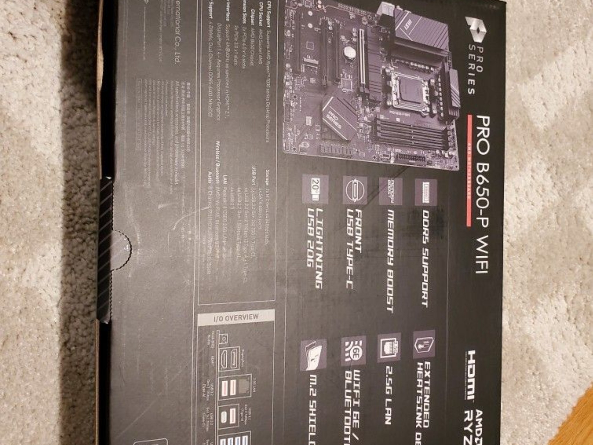 MSI PRO B650-P WIFI AM5 ATX
