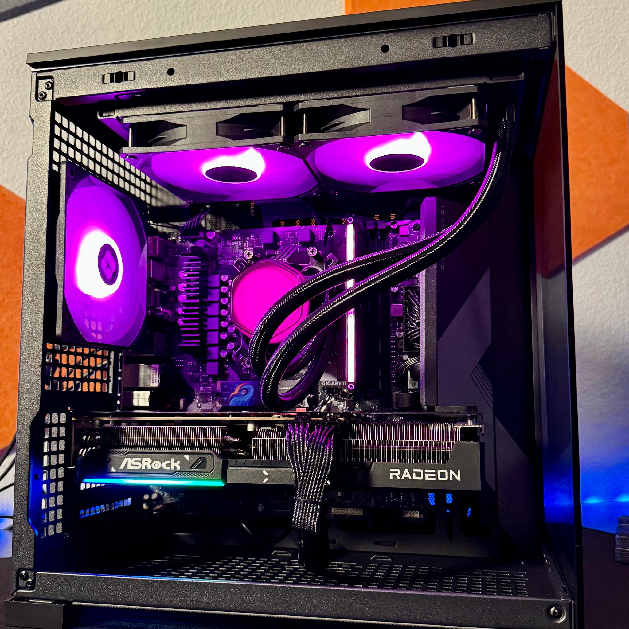 🔥 Ryzen 5 7600X + RX 9070 16GB Gaming PC 🚀 1440p ULTRA BEAST ❄️ 240mm Liquid Cooled ✨ Jonsbo D34