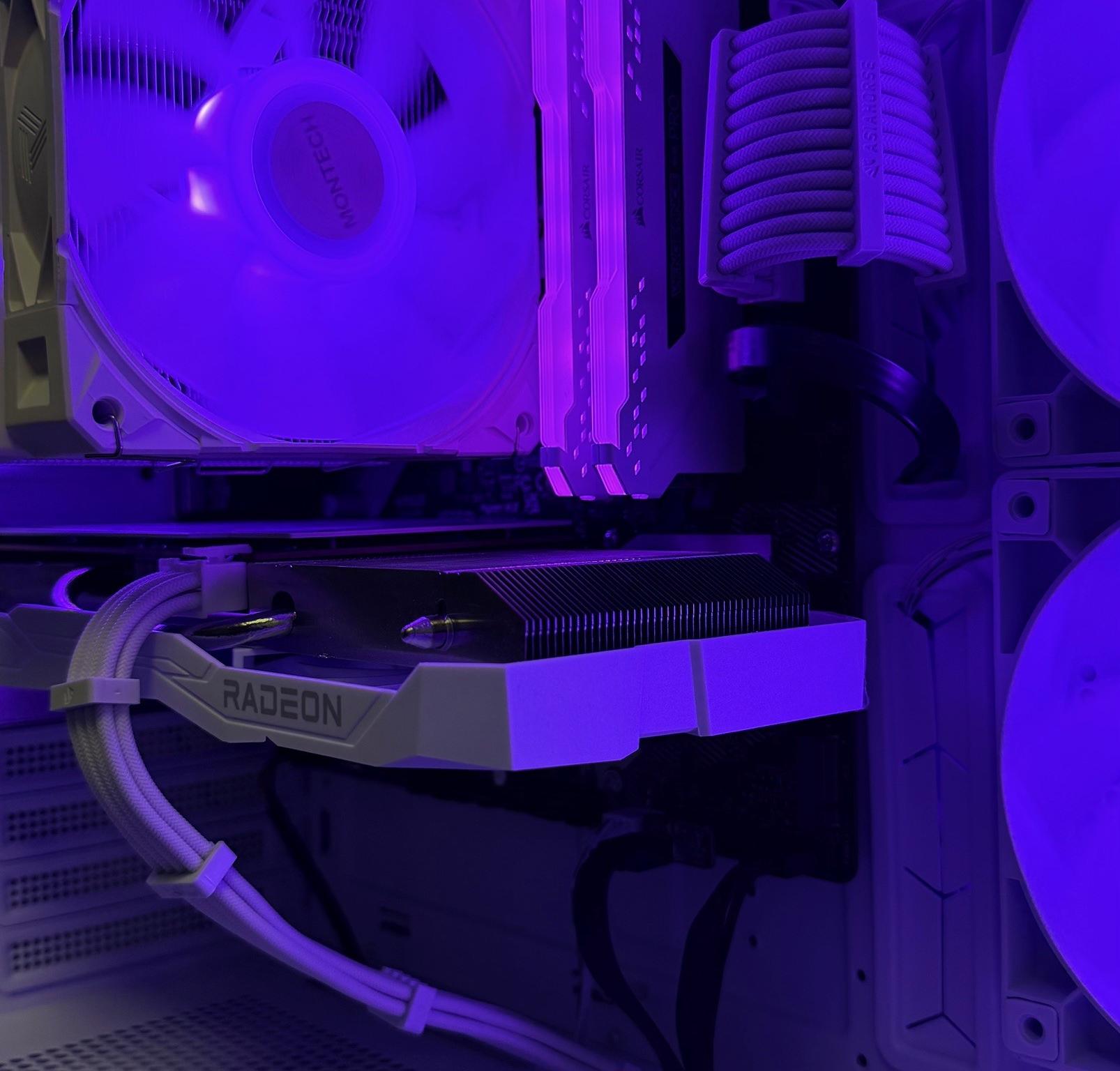 ❄️ Whiteout Gaming PC Fresh Build- Ryzen 5500, RX 6600, 16GB RAM, 1TB SSD, Wi-Fi BUDGET FRIENDLY! ❄️