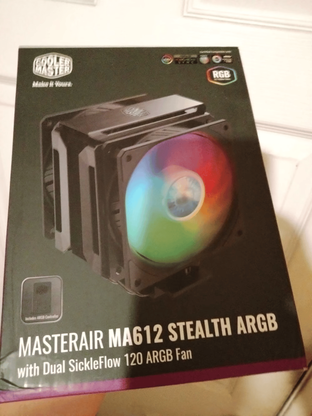 BNIB Cooler Master MasterAir MA612 Stealth ARGB CPU Cooler