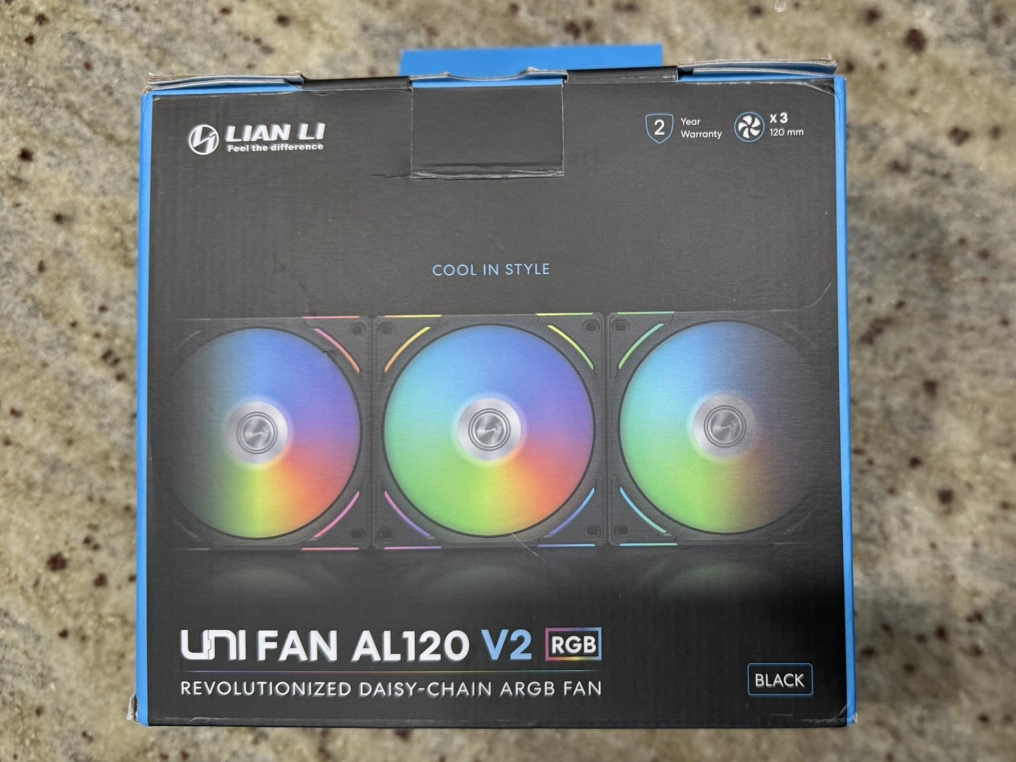 Lian Li UNI FAN AL120 V2 Triple Pack Black 120mm