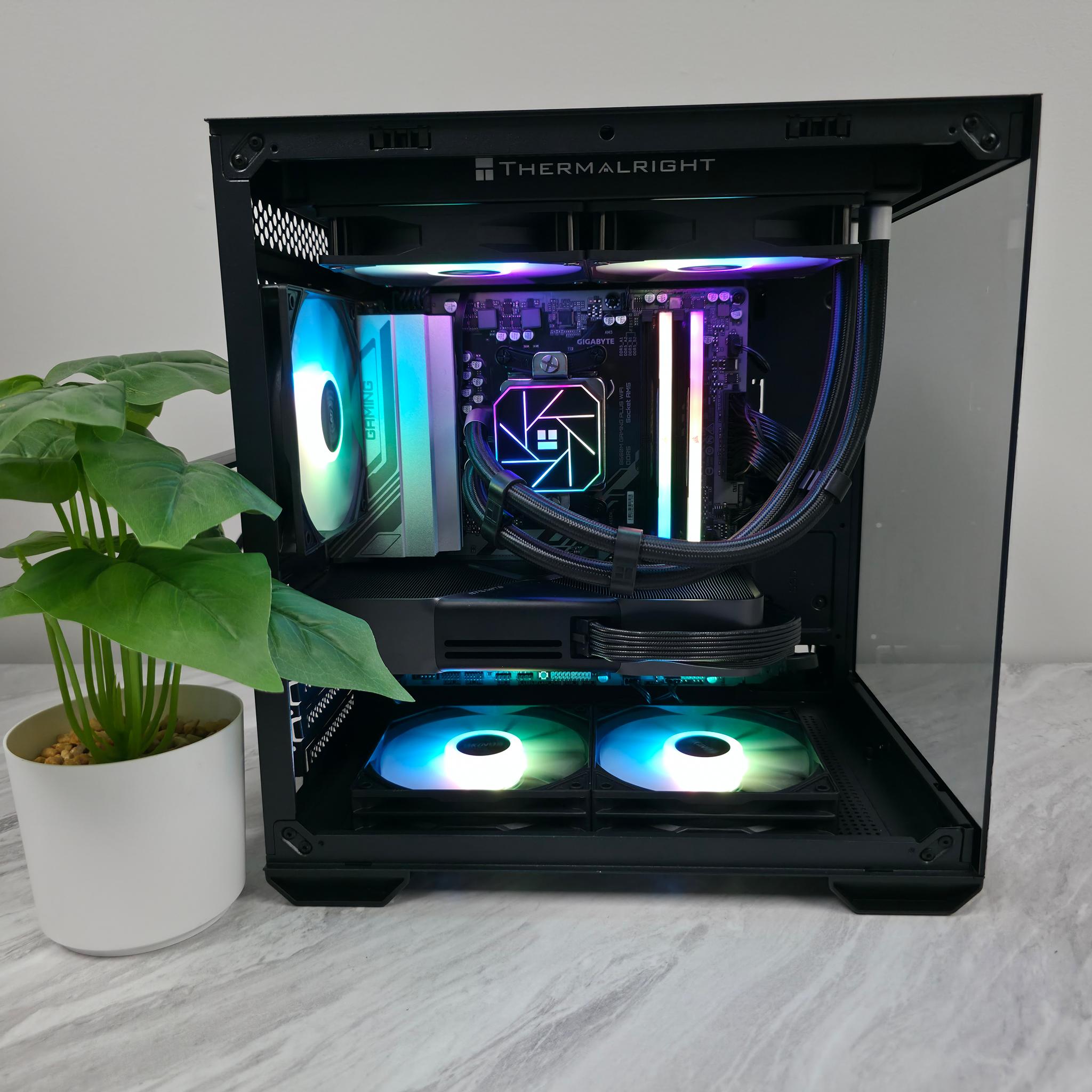 RTX 5070 Founders Edition Streaming Gaming PC Computer (Ryzen 7 7700x, 32GB DDR5 6000 MHz Wi-F-)