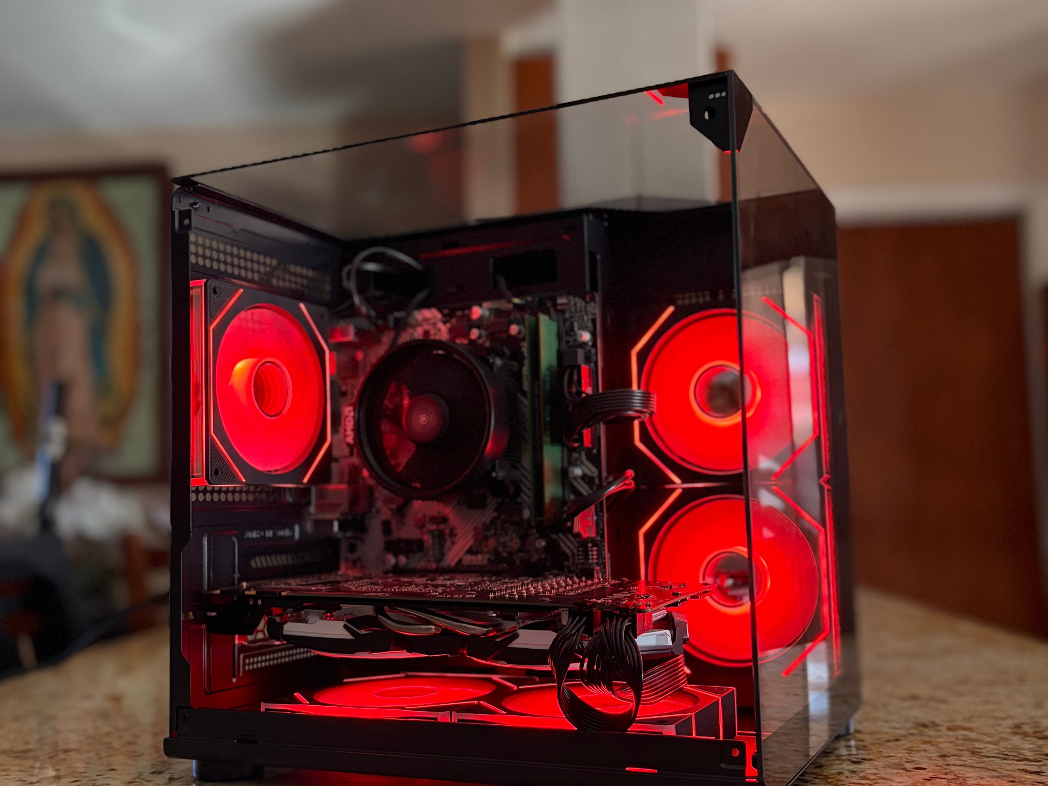 Black Budget Gaming PC | GTX 1080 8GB | RYZEN 5 3600 | 16GB RAM | 1TB SATA SSD | Wi-Fi + BT