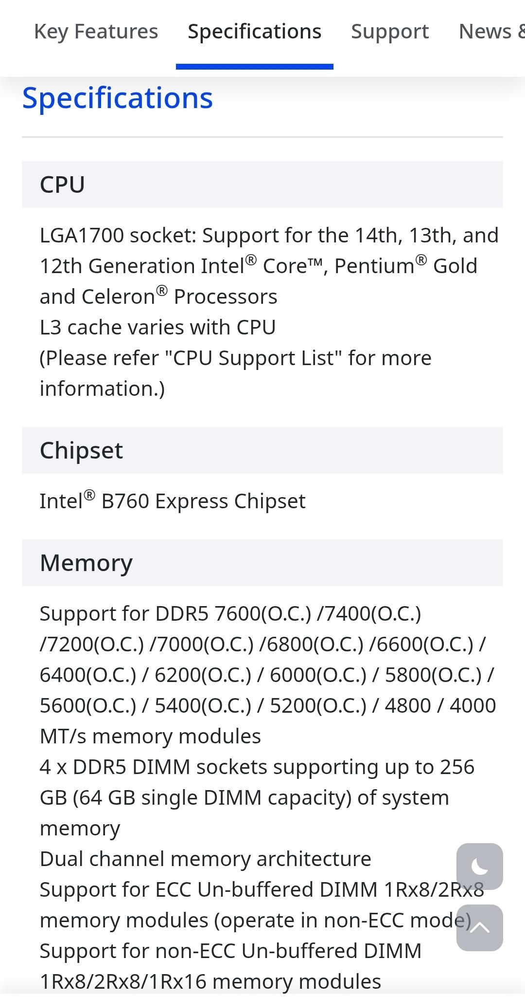 Gigabyte B760M C DDR5 Pcie 5.0