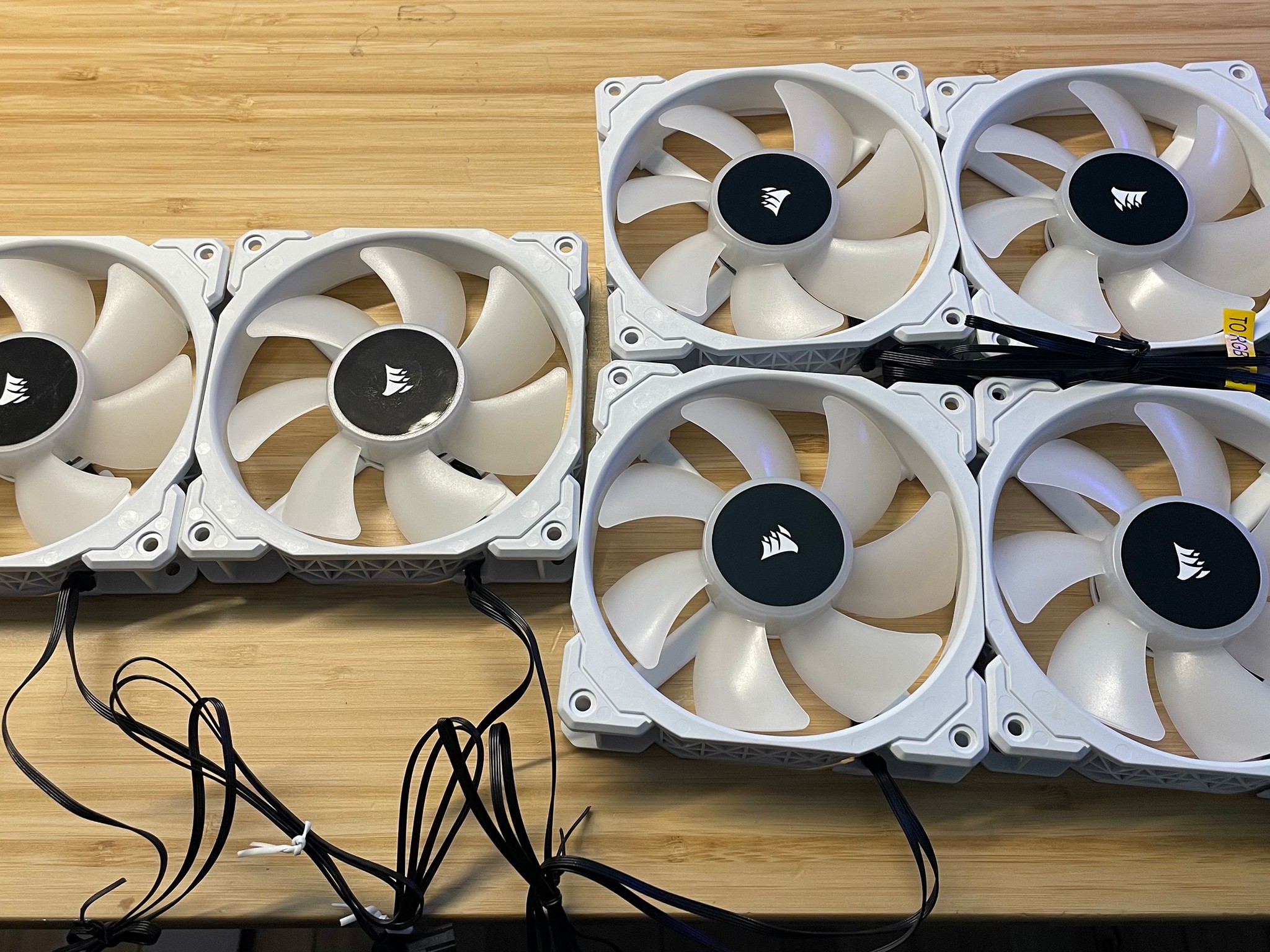 Corsair White ML120 RGB Fans