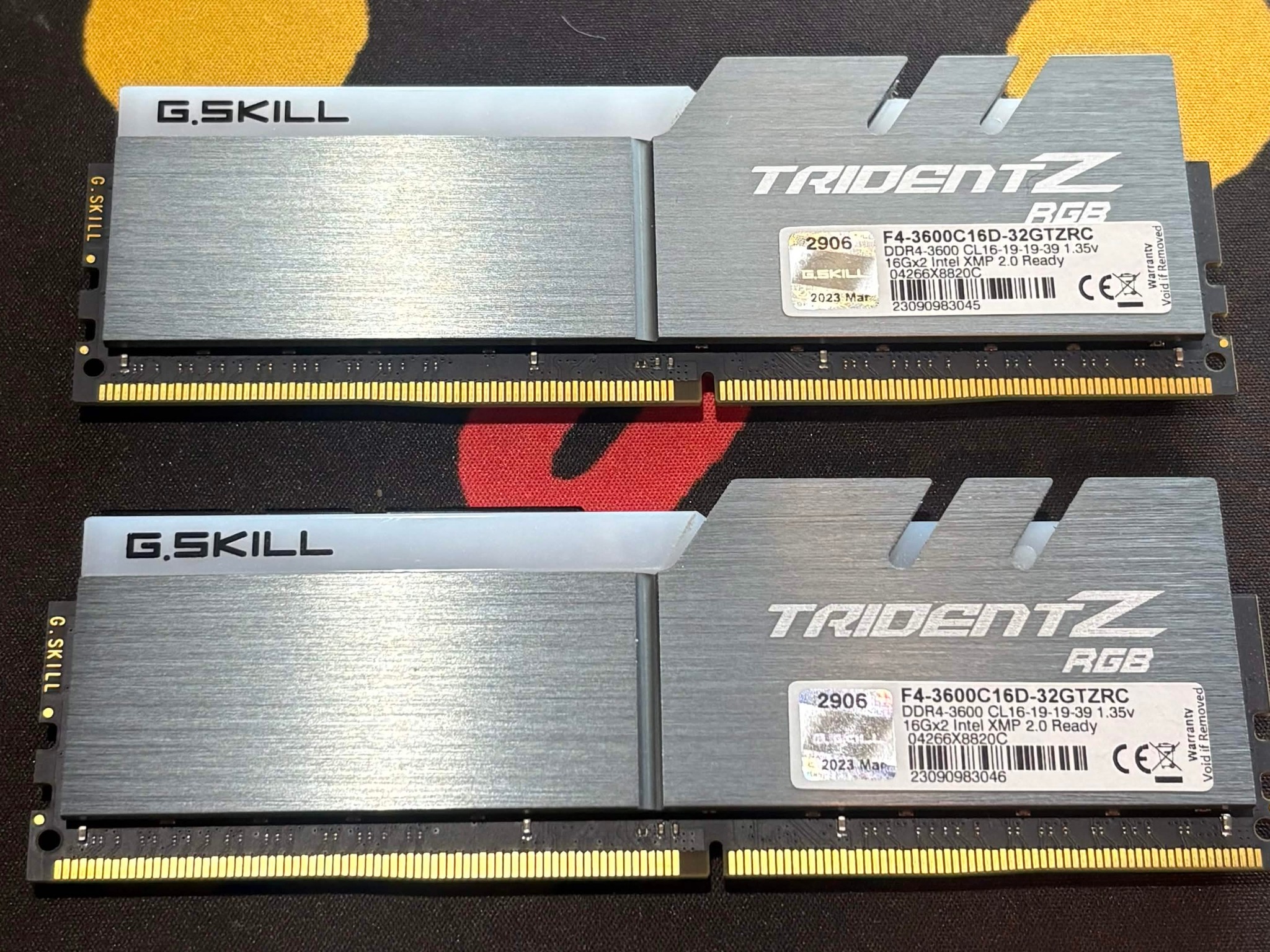 G.Skill Trident Z RGB 32GB (2x16GB) DDR4 3600 CL16 RAM Kit