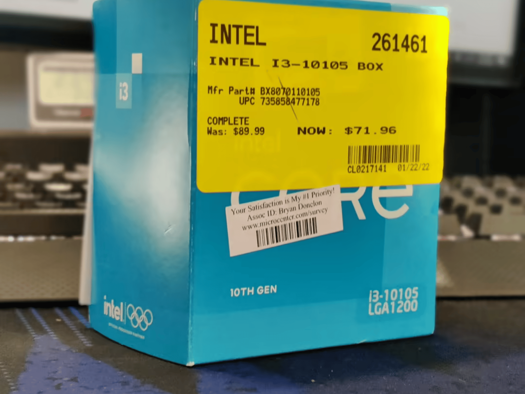 Intel Core i3-10105 3.7 GHz Quad-Core Processor