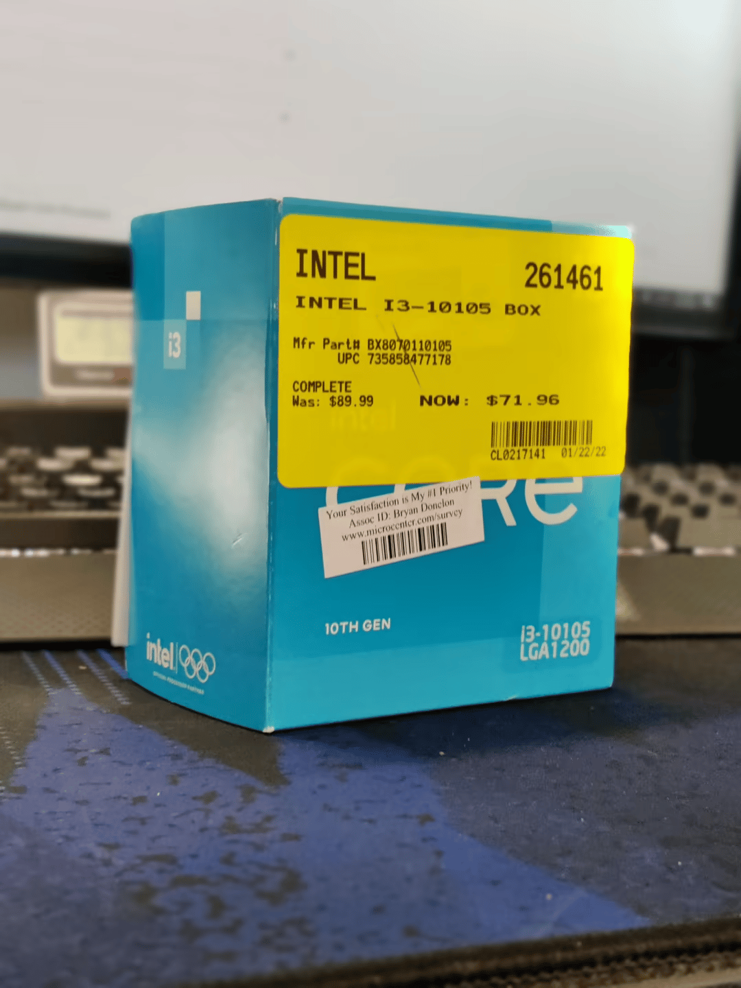 Intel Core i3-10105 3.7 GHz Quad-Core Processor