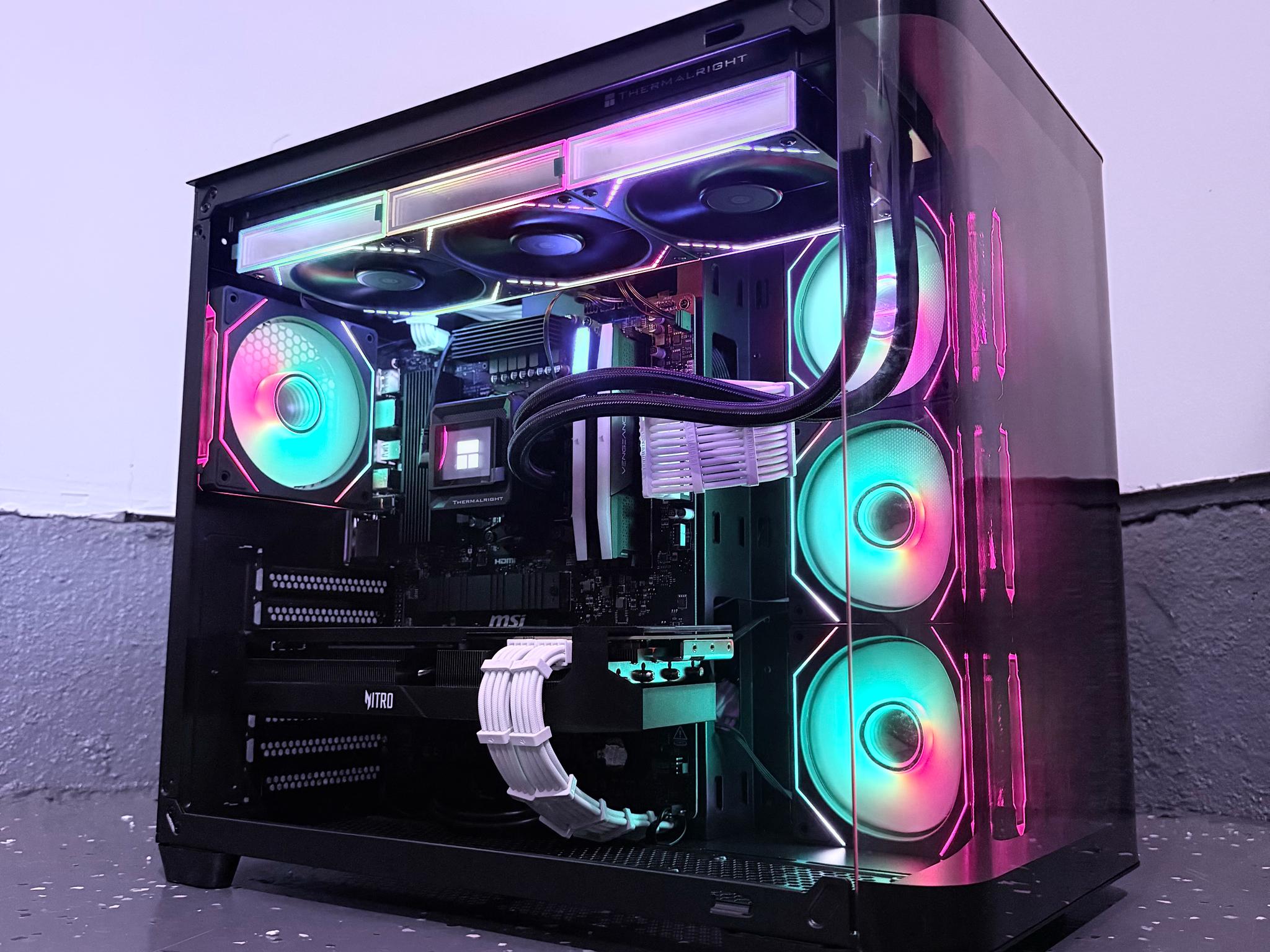 ⚫️"Midnight Halo"🌈| 4k Gaming | RX 7900GRE 16GB | Ryzen 5 7600X | 32GB 6400mt/s DDR5 | 2TB SSD+Dram