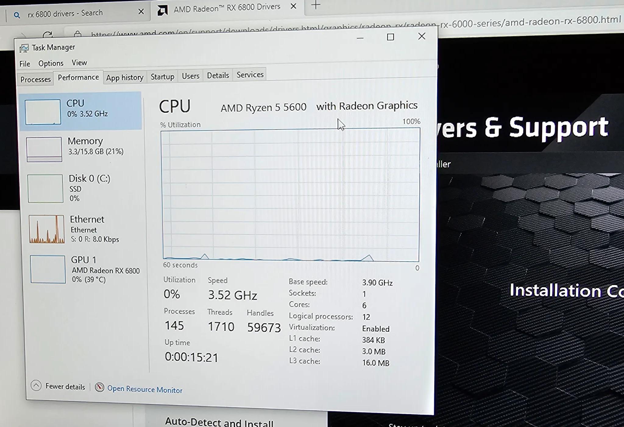 Gaming PC, with 5600g and Rx 6800