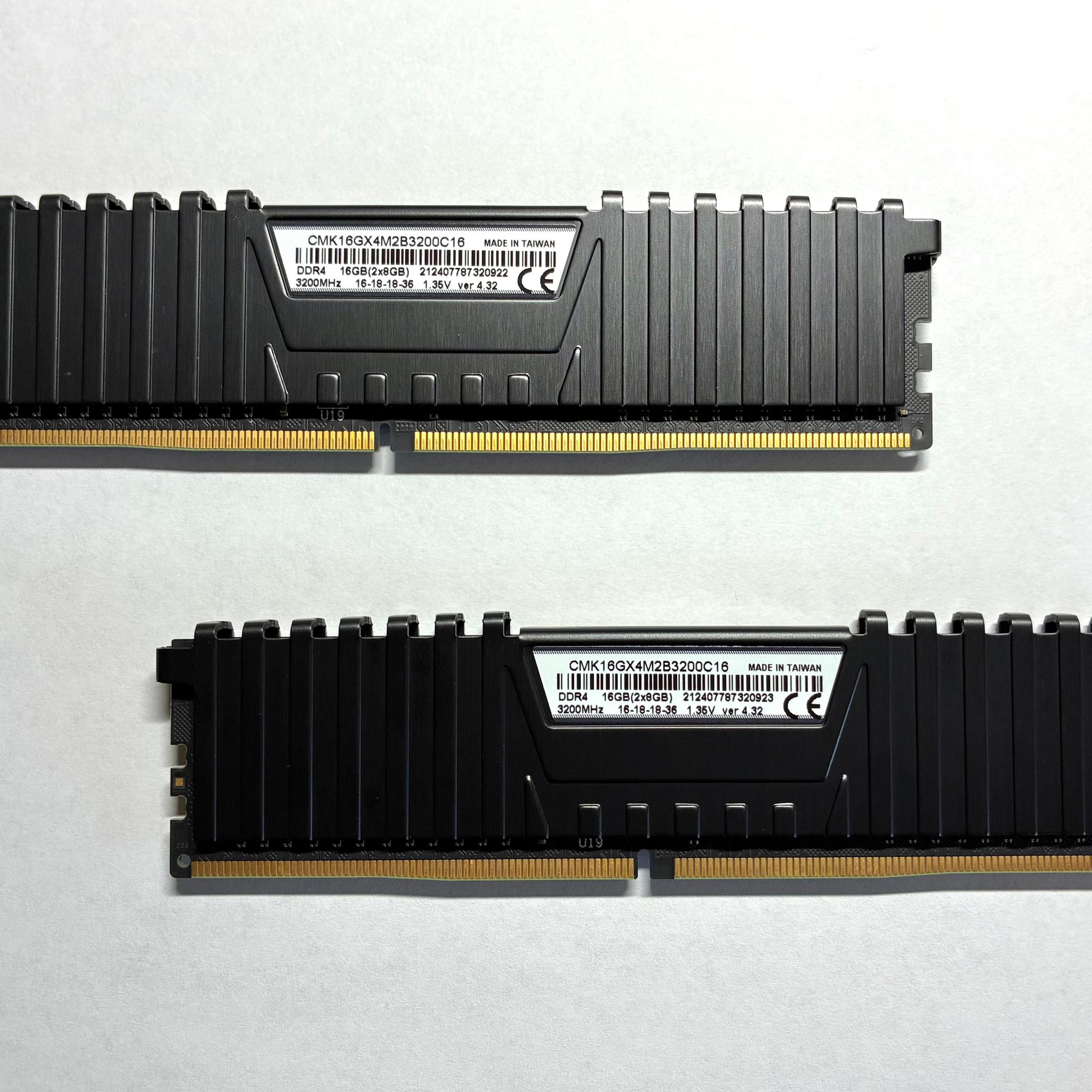 Used Corsair DDR4 16GB (2x8GB) 3200MHz CL16 RAM Black | Jawa