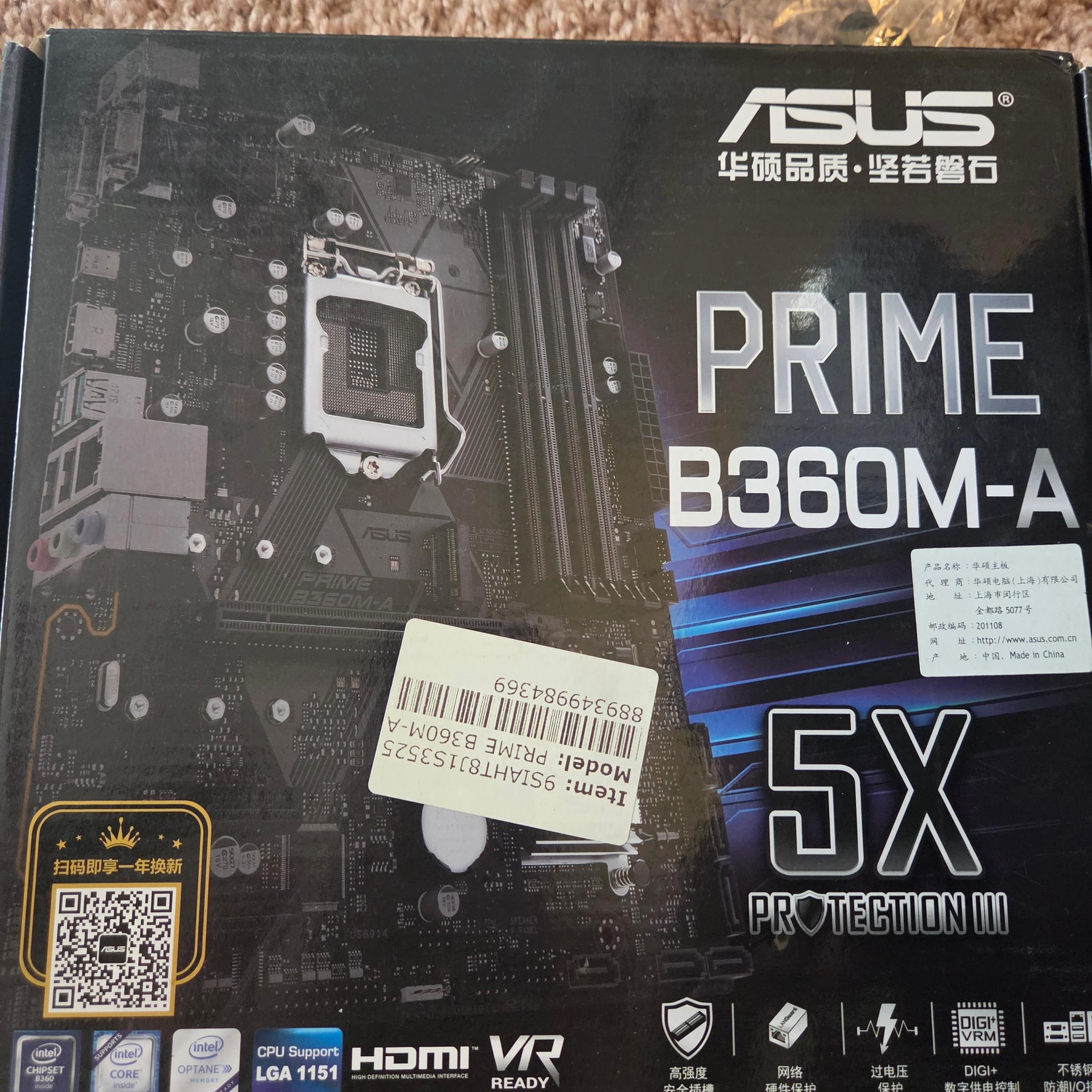6 in 1 Combo with Intel i5-8500 & Asus Prime B360m-A motherboard