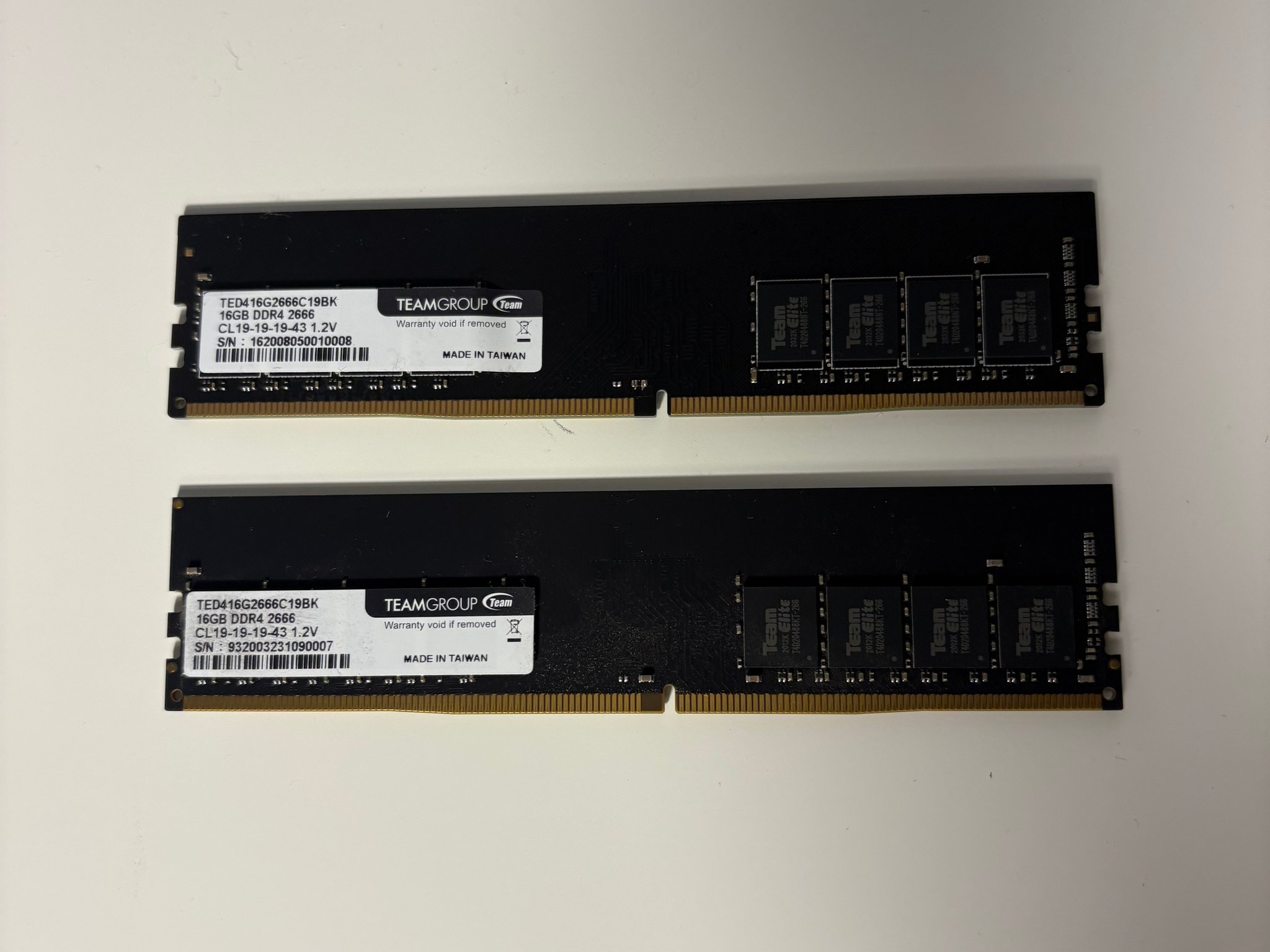 TeamGroup 32GB (2 x 16GB) Ram Kit (1.2V, 2666 Mhz)