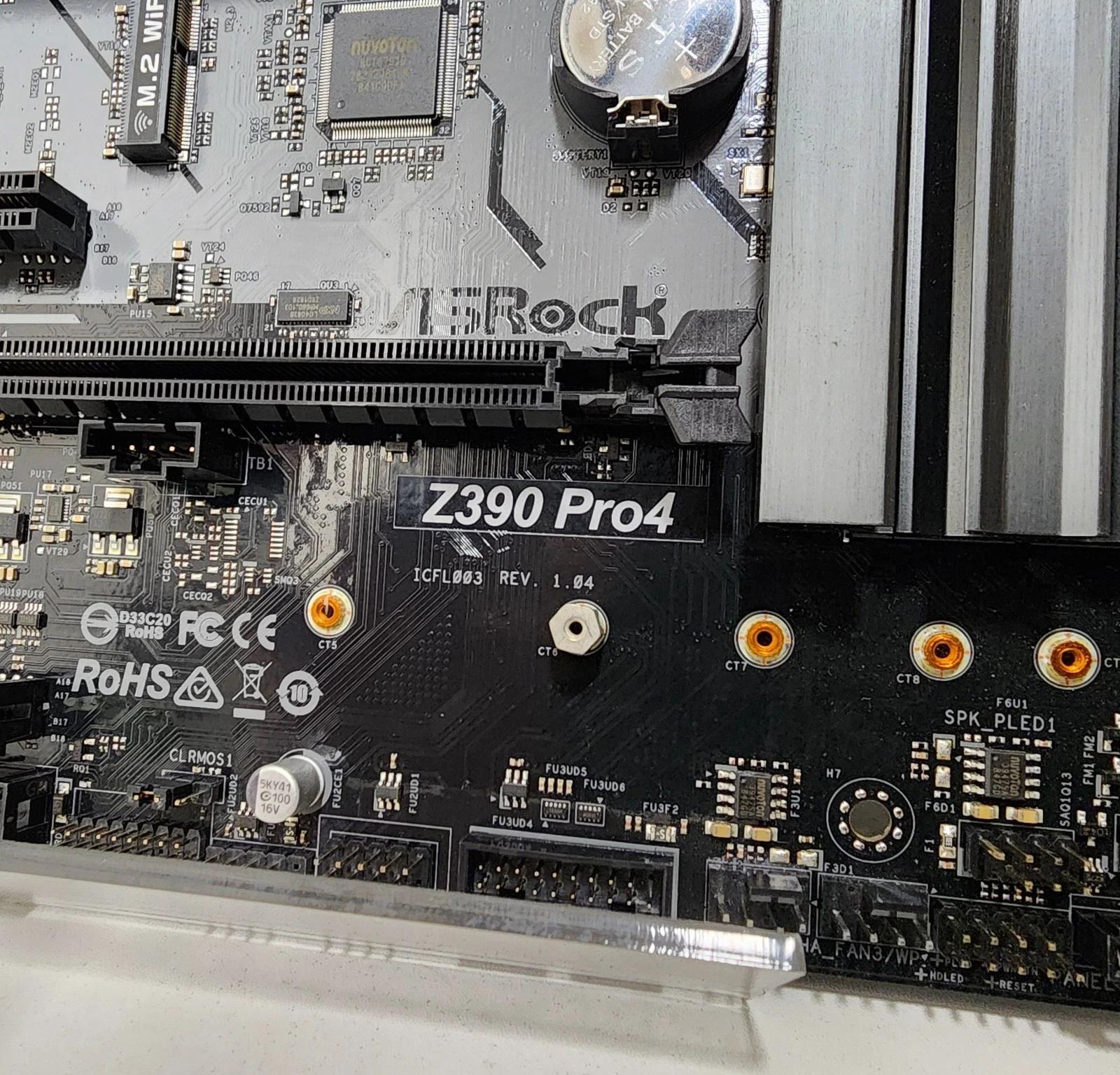 UPDATED BIOS ASROCK Z390 PRO4 LGA1151 DDR4 ATX MOTHERBOARD