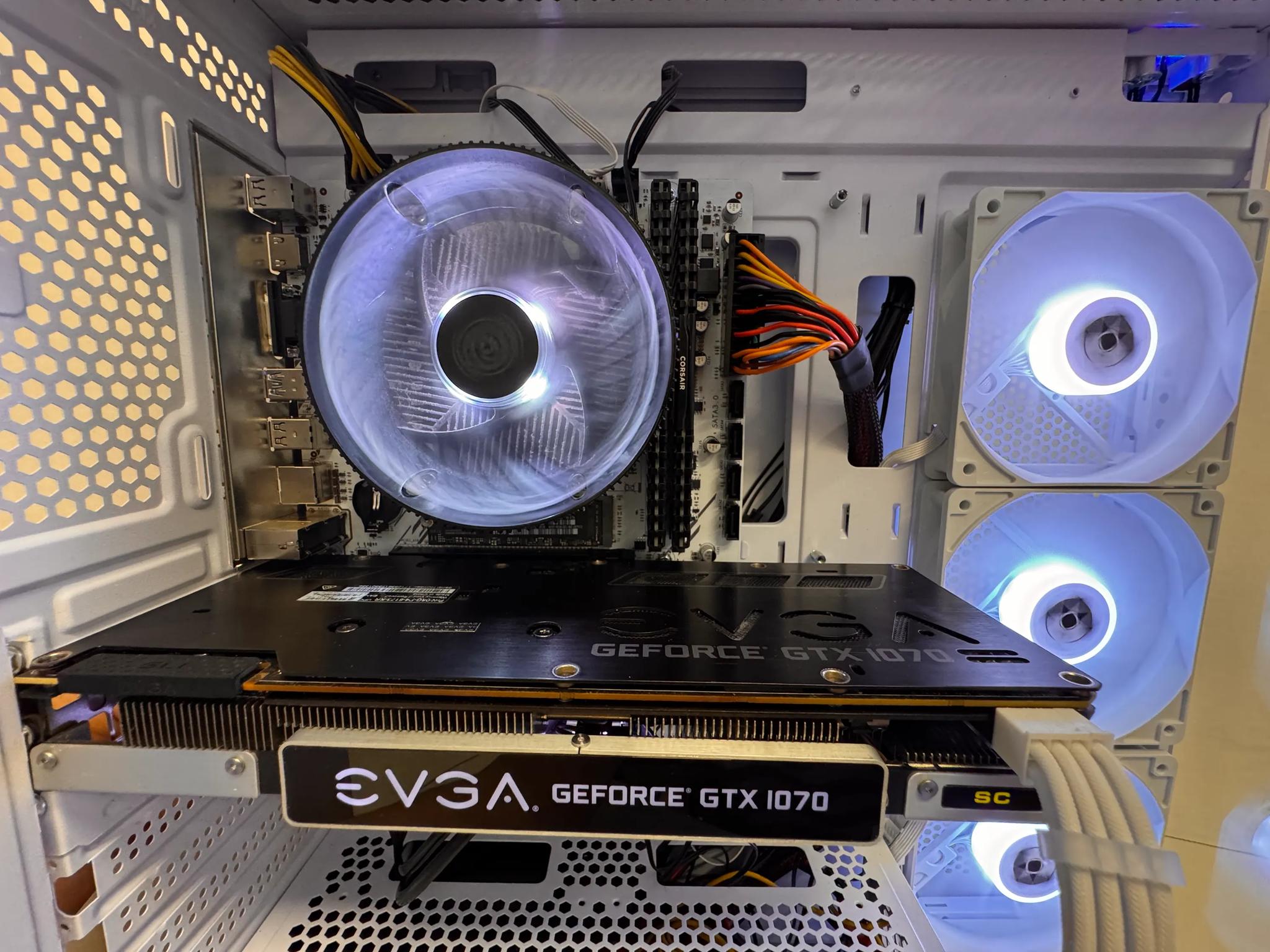 ⚪️ Clean White GTX 1070 8Gb + Ryzen 3 Gaming PC | 16GB RAM | 500GB M.2 SSD | Ready for Gaming 🎮