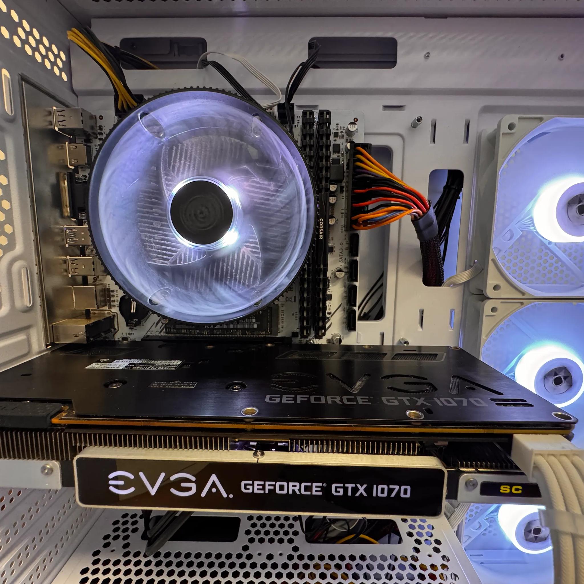 ⚪️ Clean White GTX 1070 8Gb + Ryzen 3 Gaming PC | 16GB RAM | 500GB M.2 SSD | Ready for Gaming 🎮