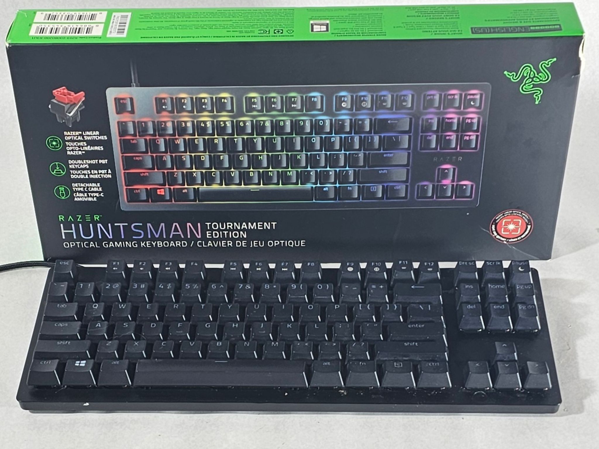 Razer Huntsman Tournament Edition Optical Gaming Keyboard - Black Wired