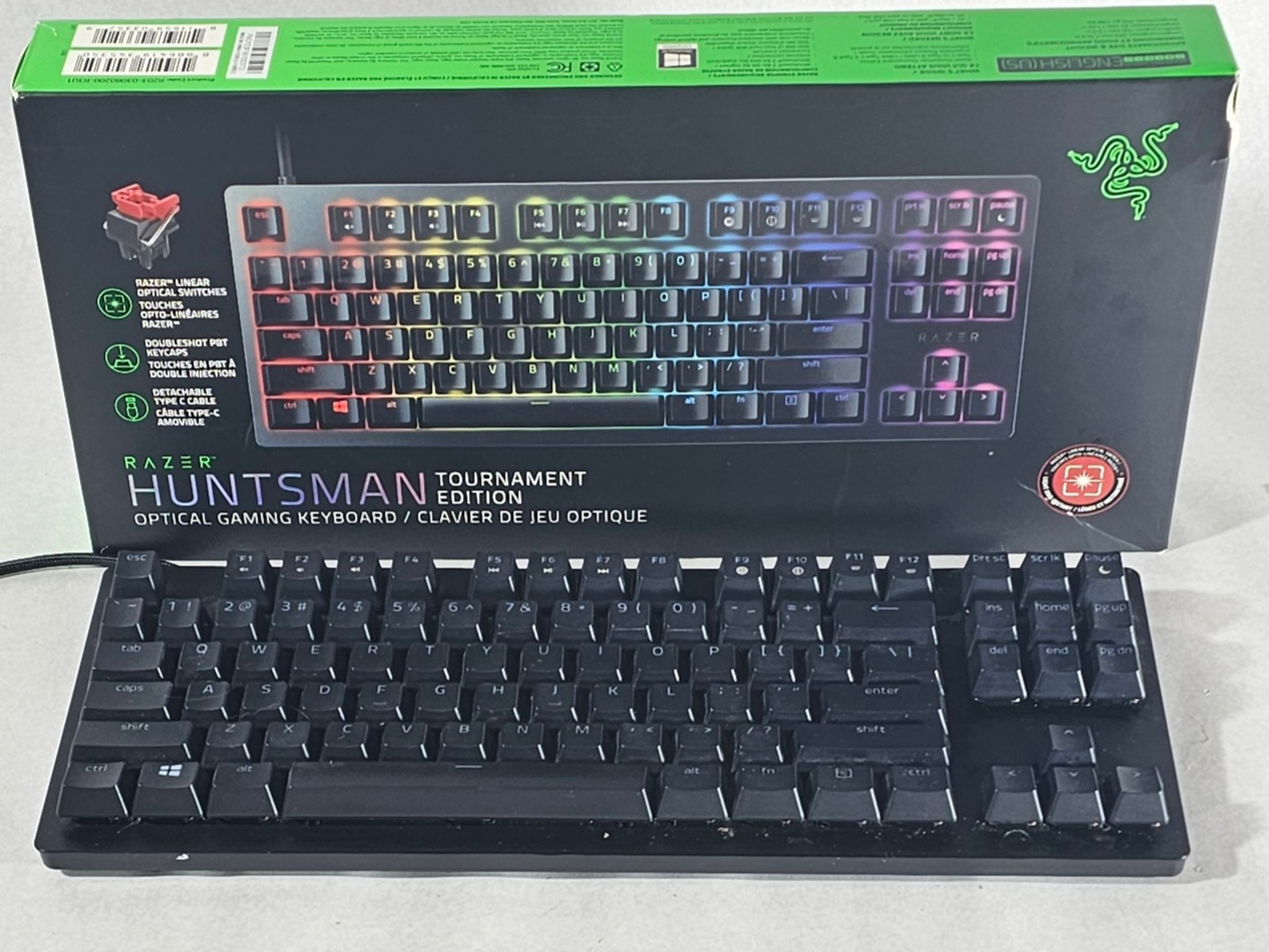 Razer Huntsman Tournament Edition Optical Gaming Keyboard - Black Wired