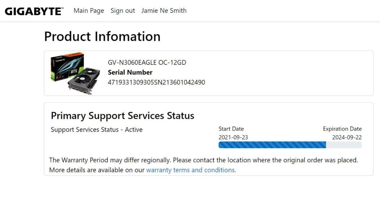 GIGABYTE Nvidia GeForce RTX 3060 EAGLE OC 12GB GDDR6 LHR GPU GV-N3060EAGLE OC-12GD